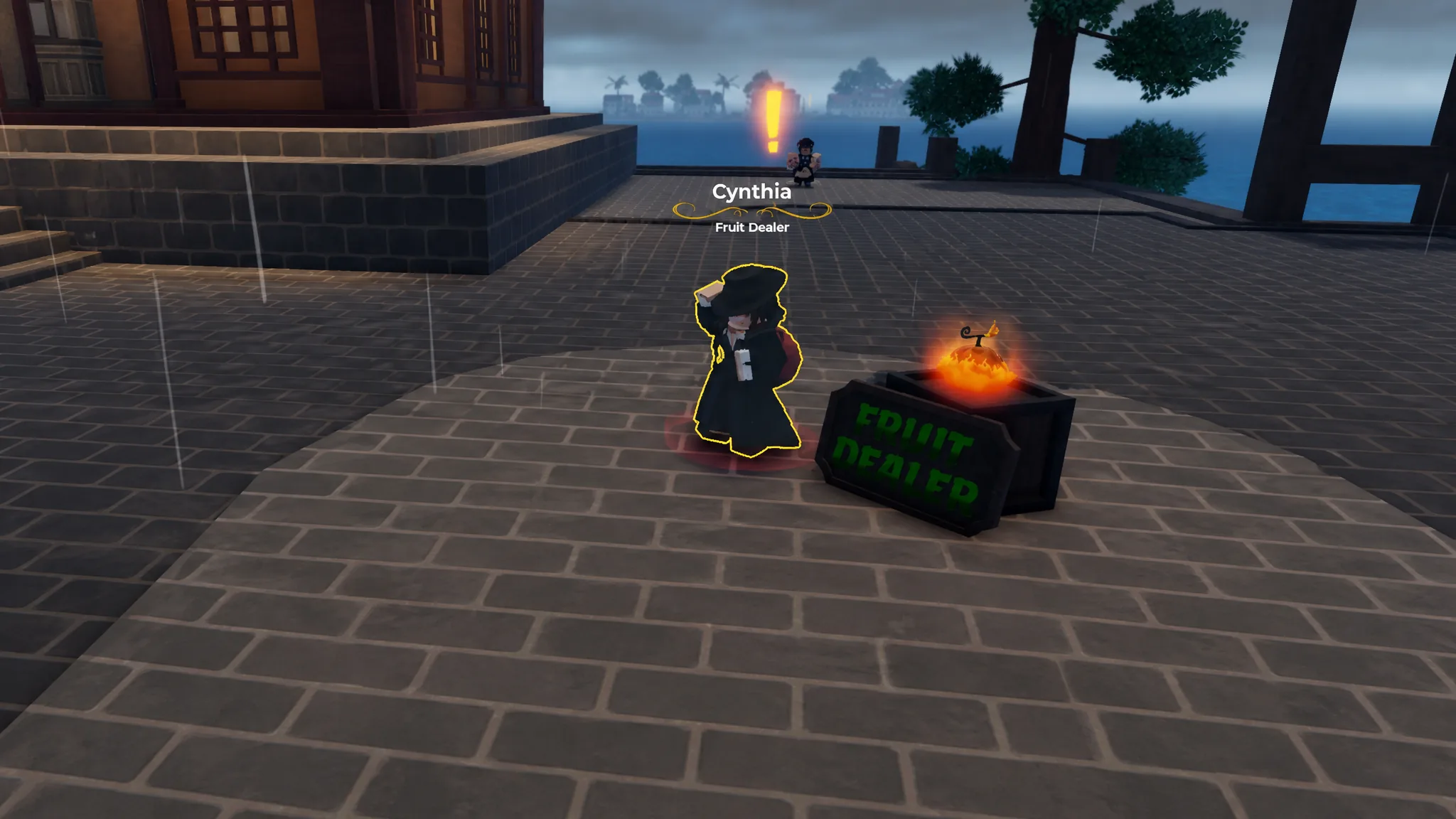 Cynthia the Fruit Dealer NPC in Haze Seas