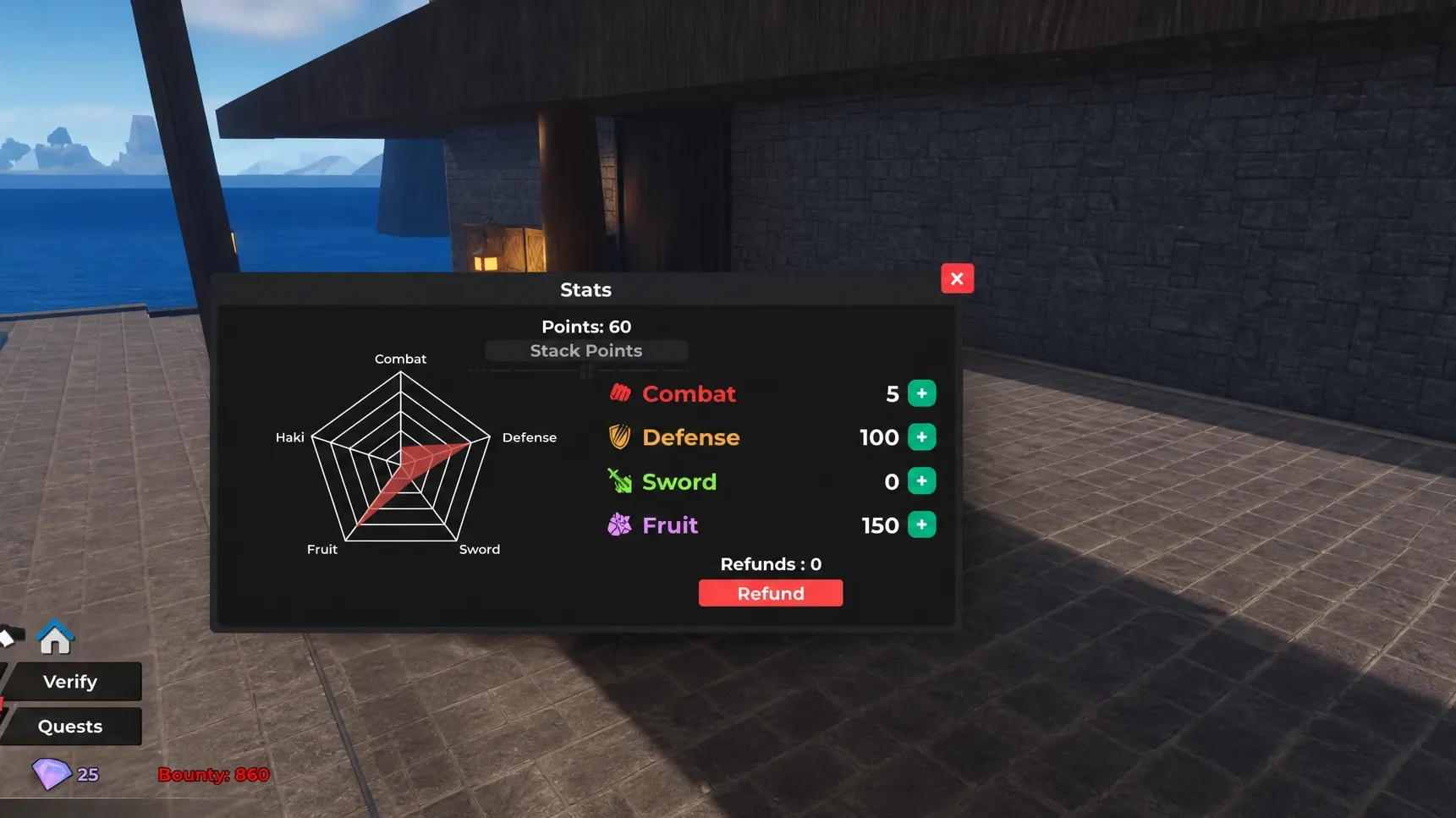 Character Stats in Haze Seas