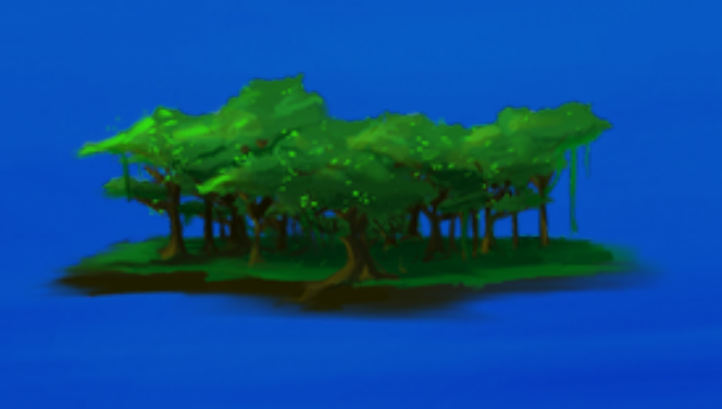 Haze Seas Tall Woods