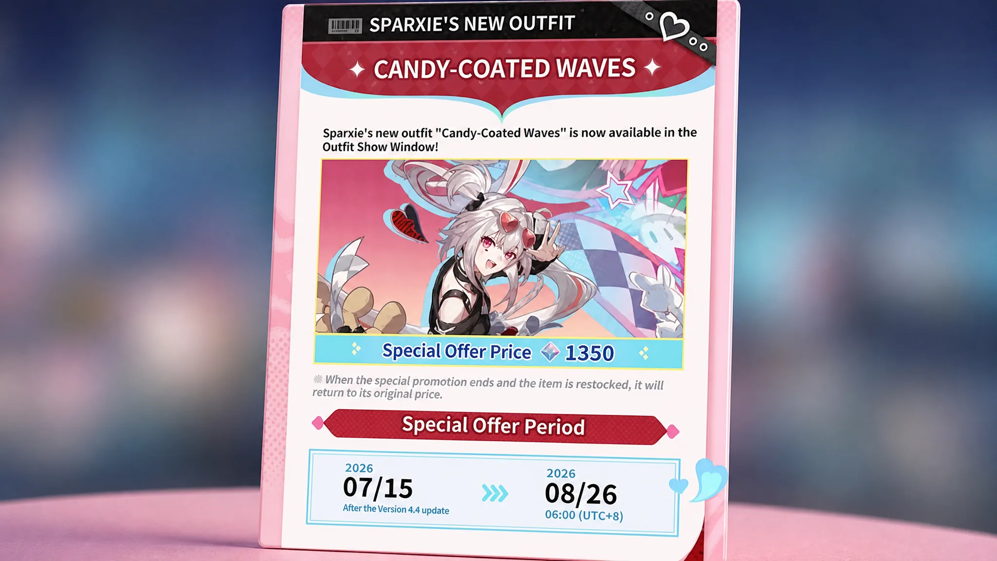 Sparxie Candy-Coated Waves outfit in Honkai Star Rail 4.4