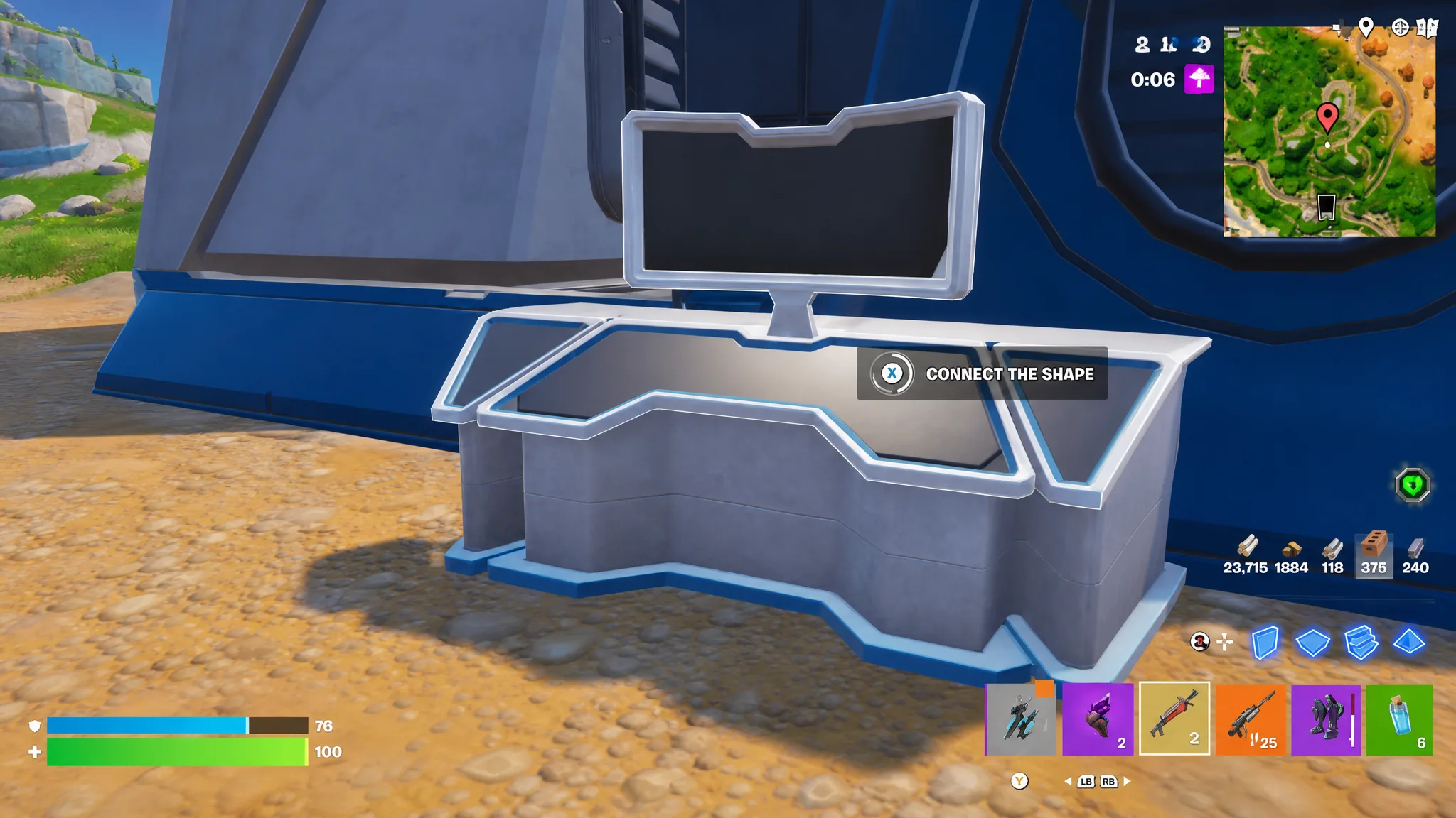 Activating The Shape Console in Fortnite Chapter 7 Season 3