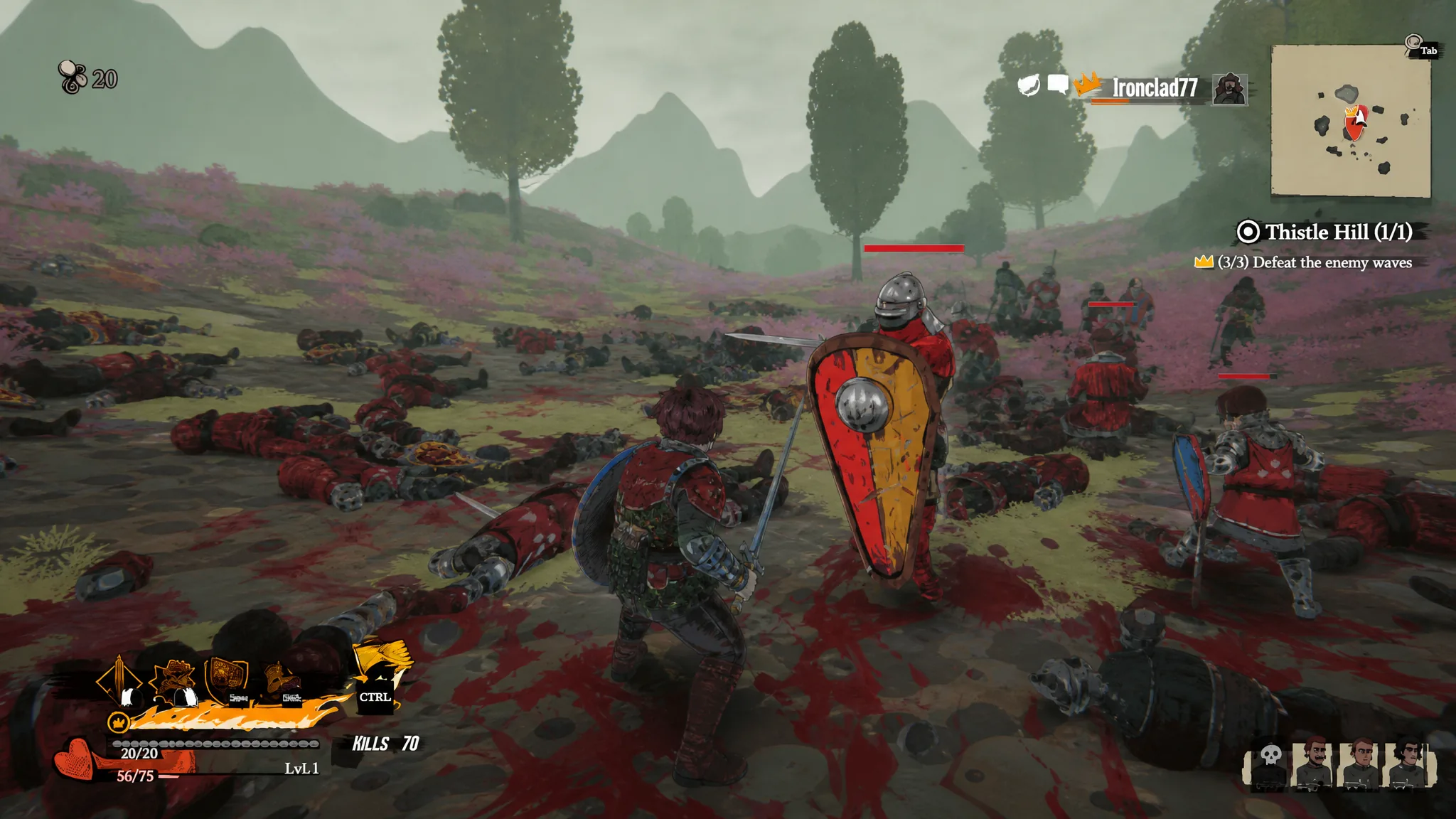 Shielded enemies in Tears of Metal