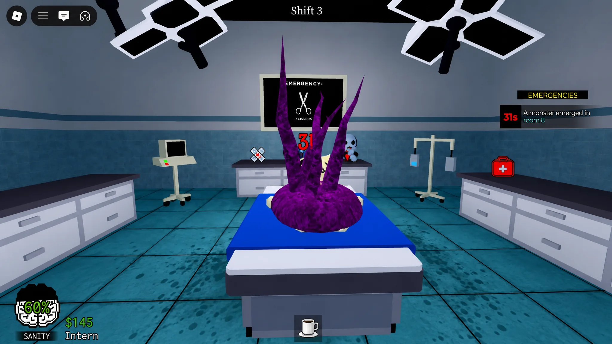 image showing the purple monster in Animal Hospital
