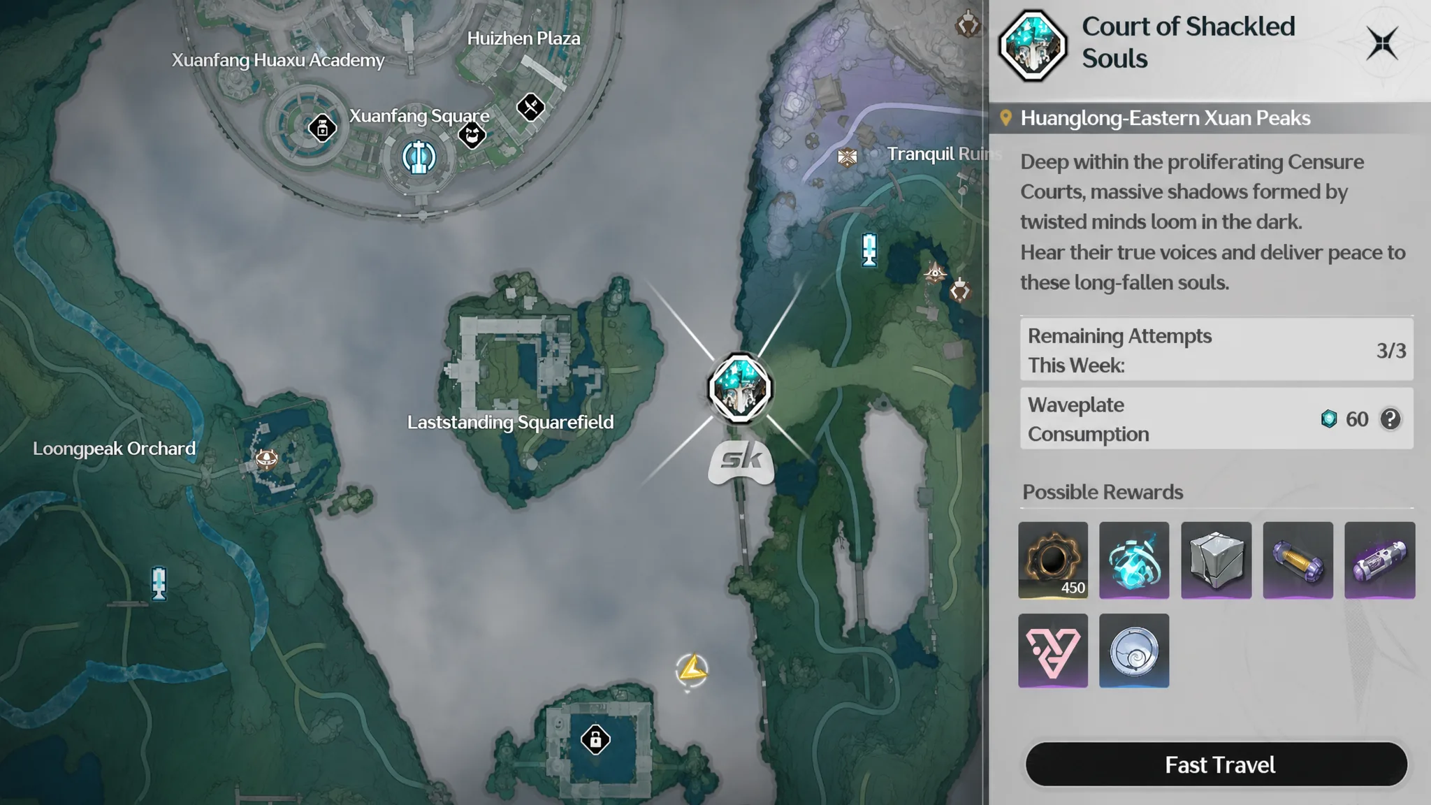 Thousand-Puppet Pavilion boss arena in Wuthering Waves