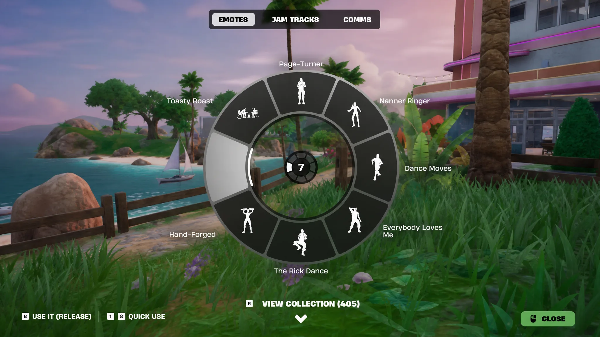 Emote Wheel In Fortnite