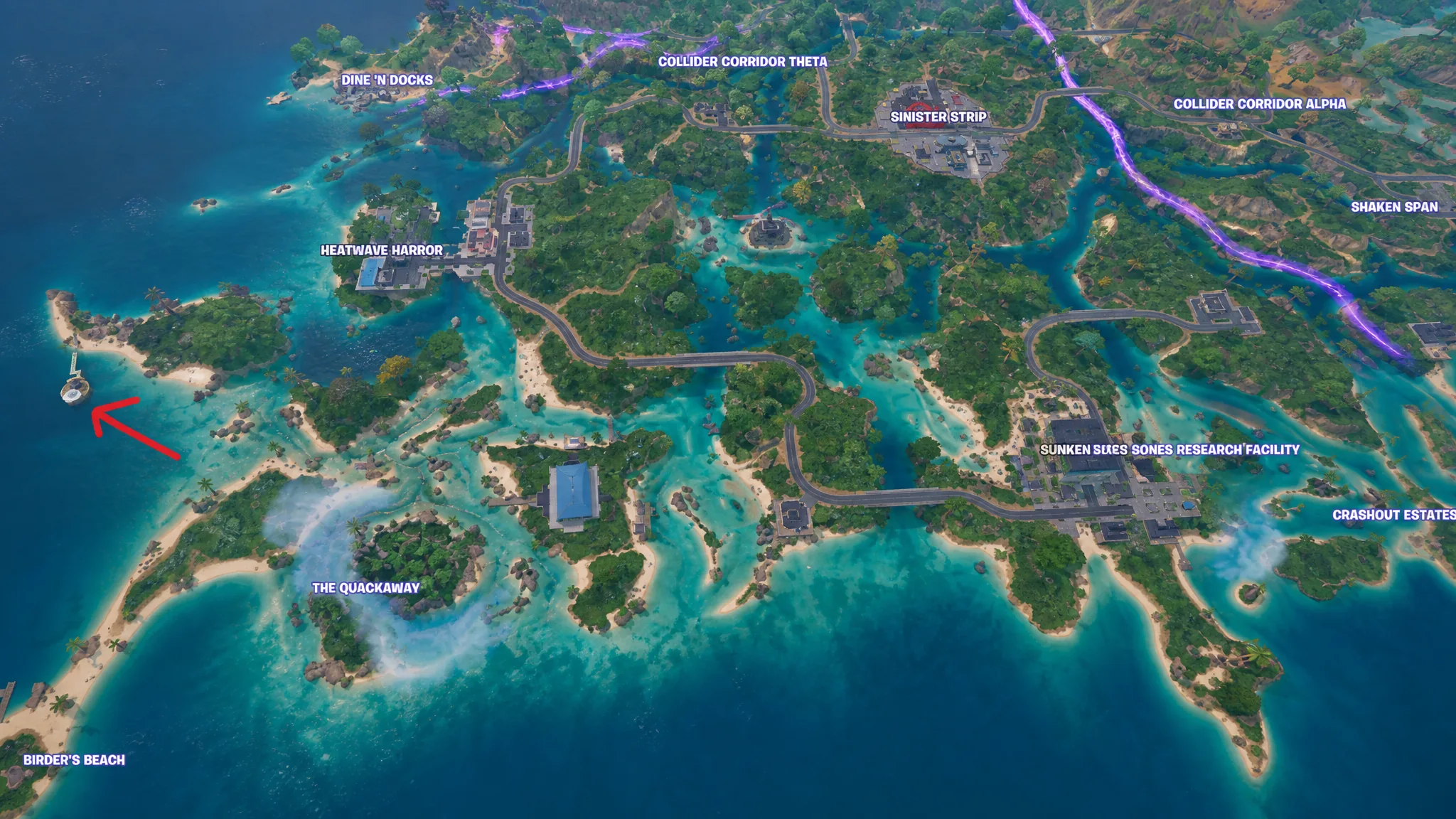 Duck Yacht Dancefloor Location In Fortnite