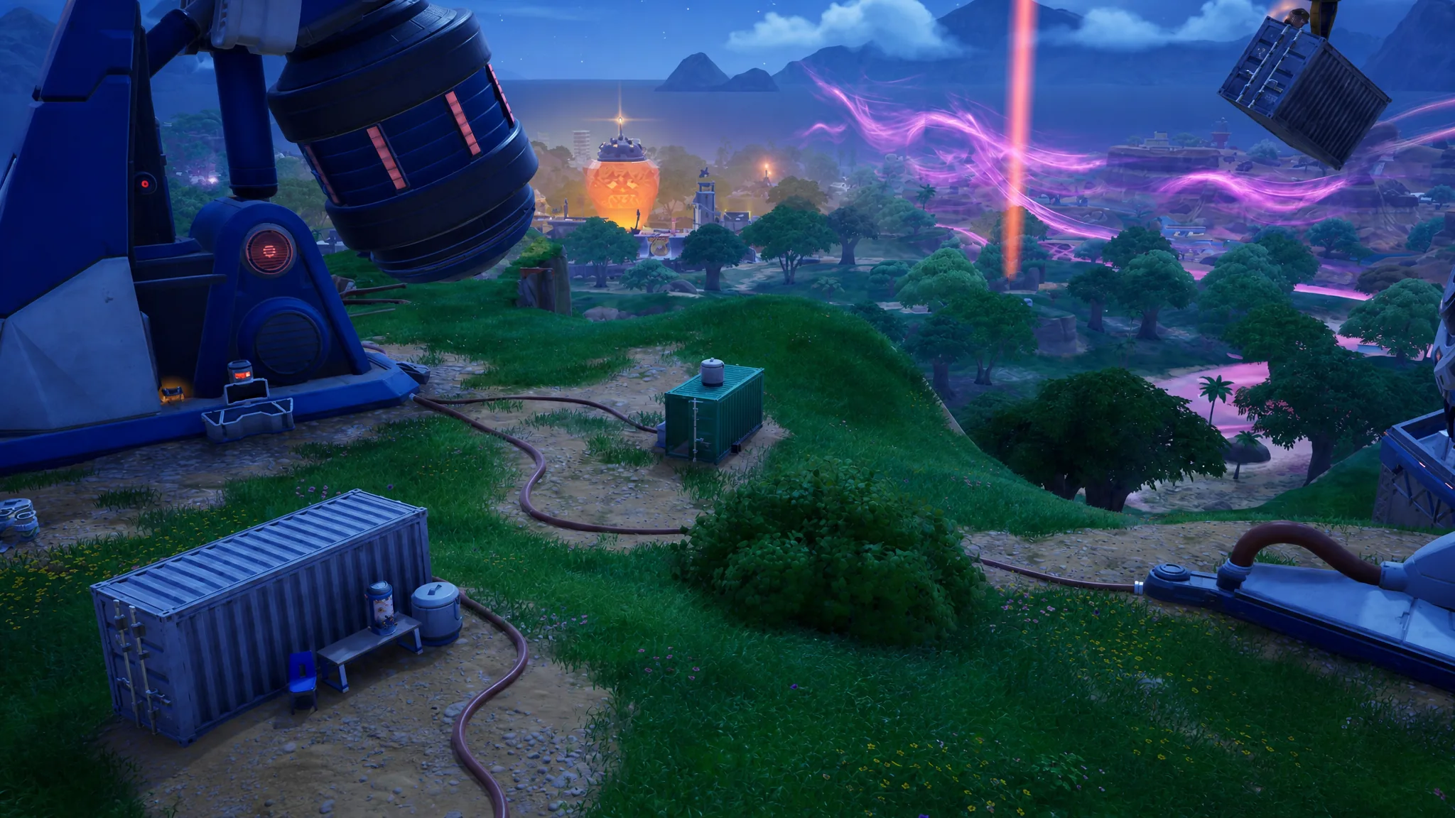 Green Shipping Container That Contains The Missing Audio Log In Fortnite