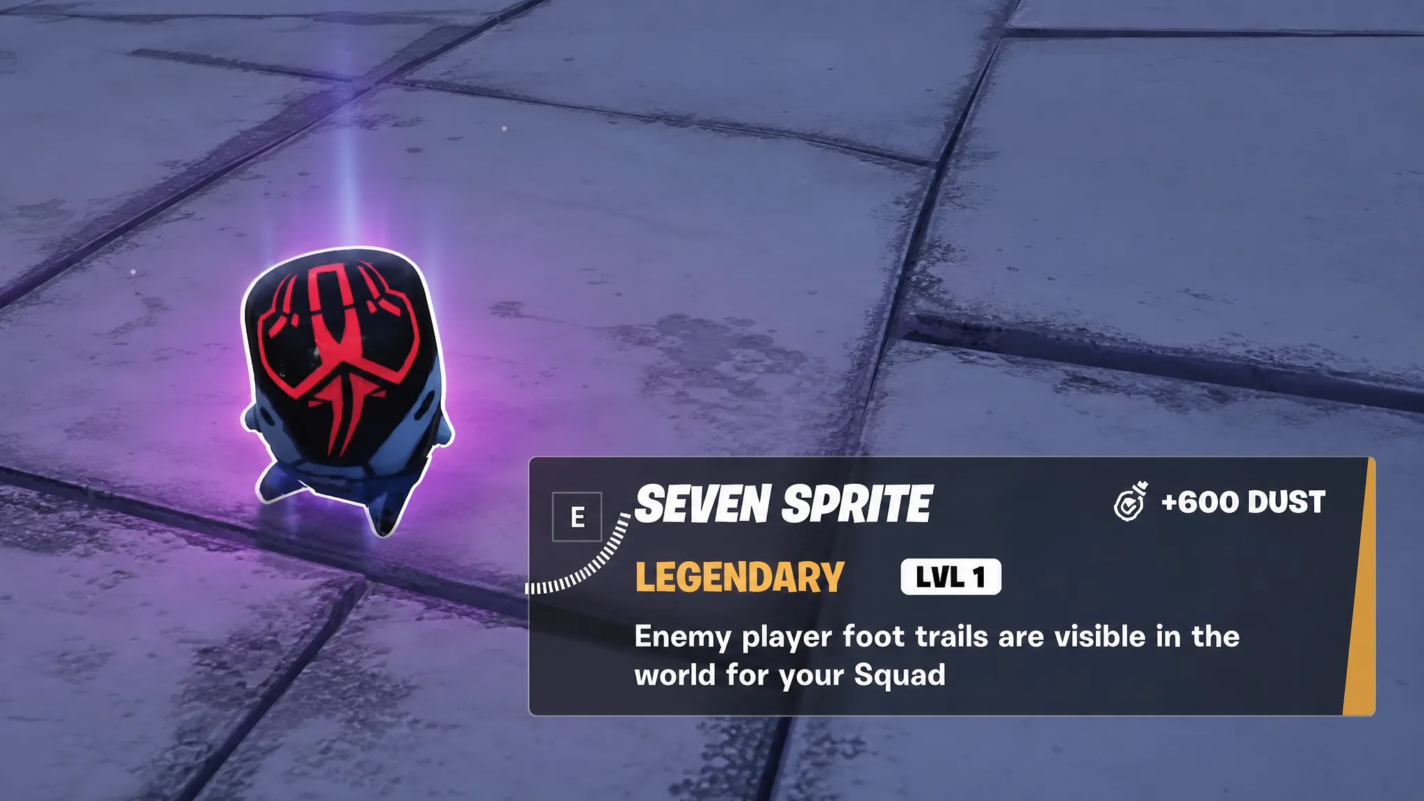 Seven sprite sitting on ground in fortnite