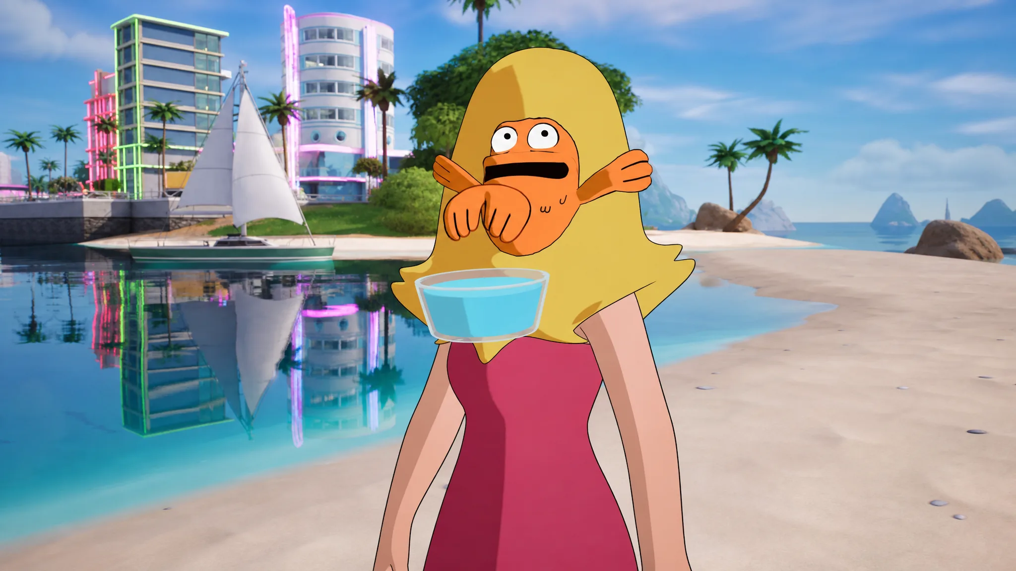 Klaus Heisler back bling in the American Dad collab in Fortnite