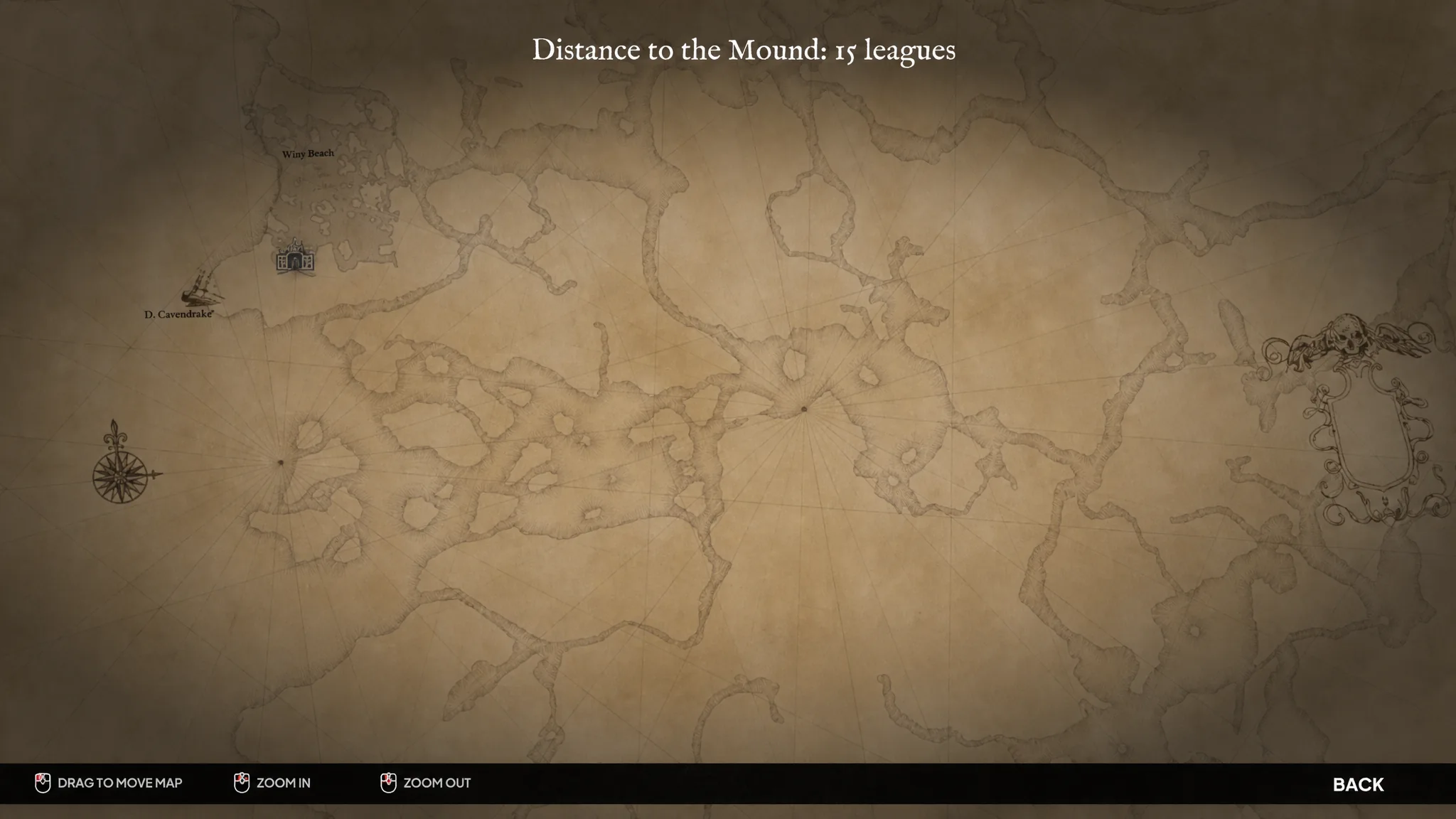 Locked map in The Mound