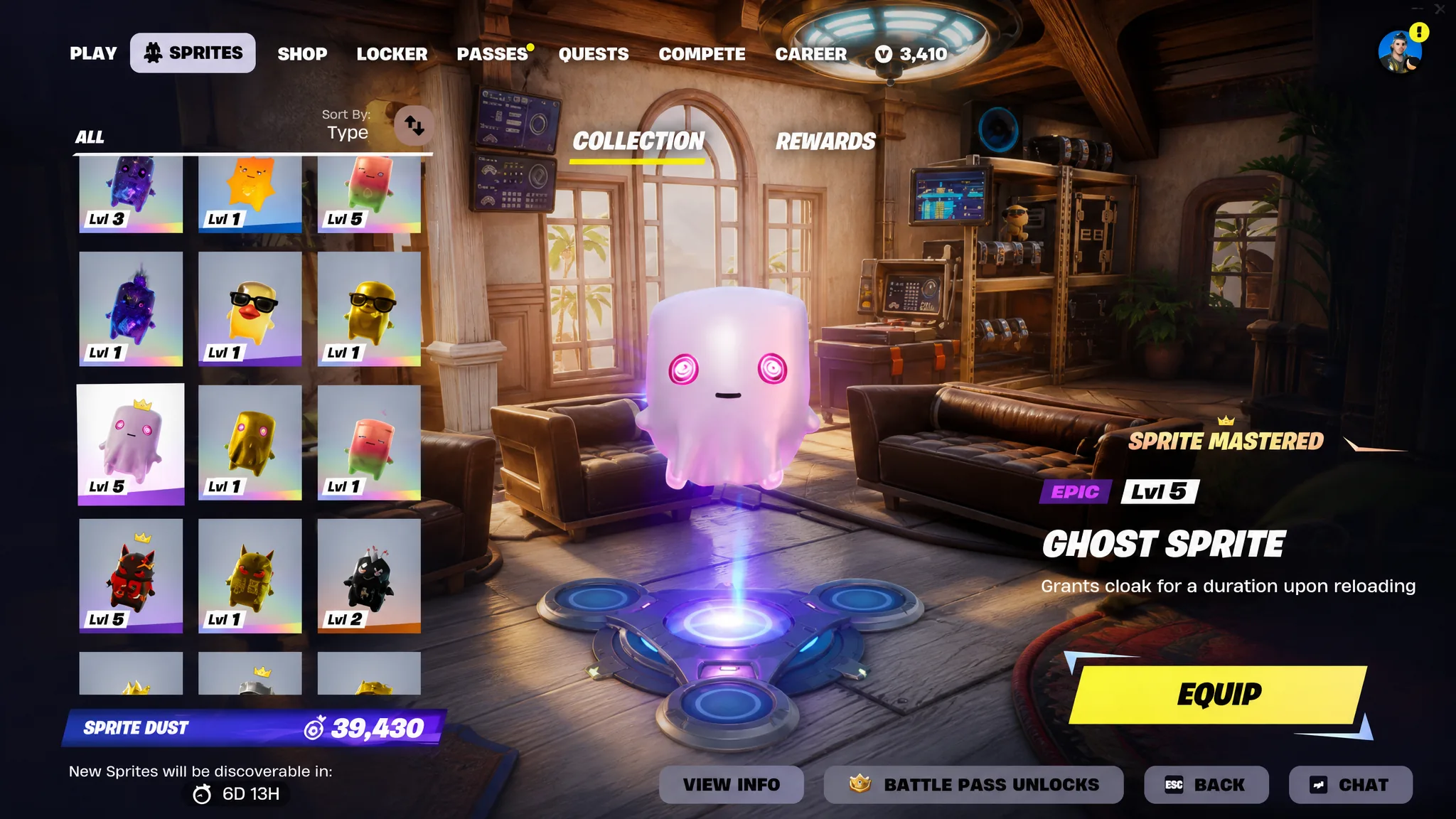 Ghost Sprite in the Fortnite Sprite collection in Chapter 7 Season 3