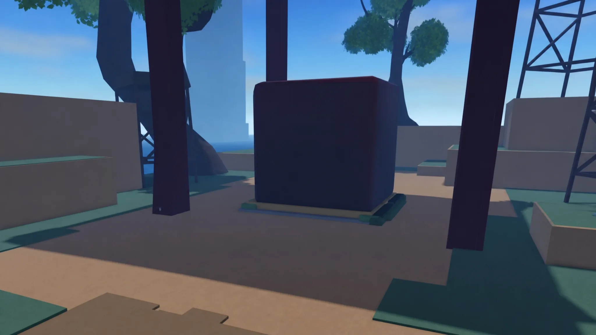 The Poneglyph structure on the Sea 2 spawn island in Haze Seas