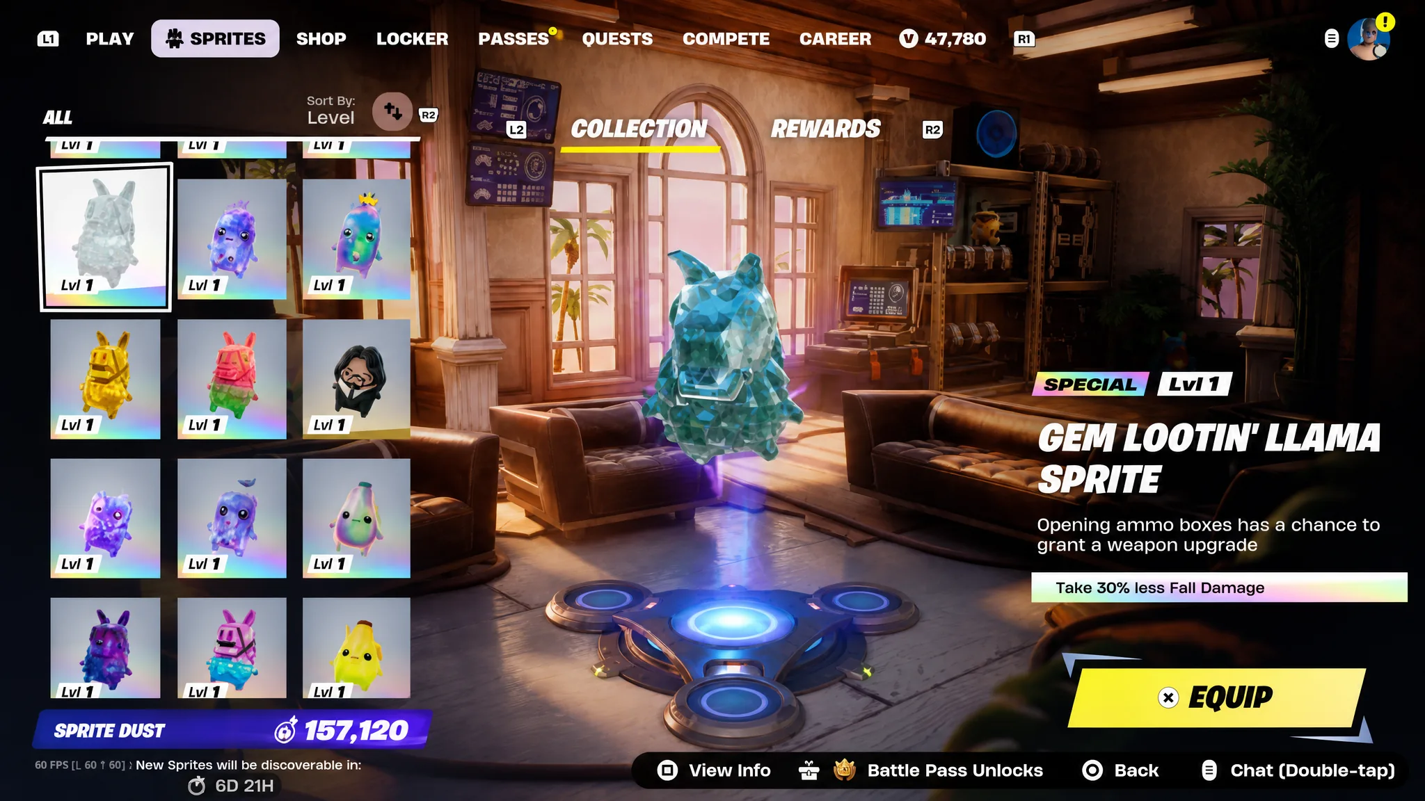 Looitn' Llama Sprite in Fortinite