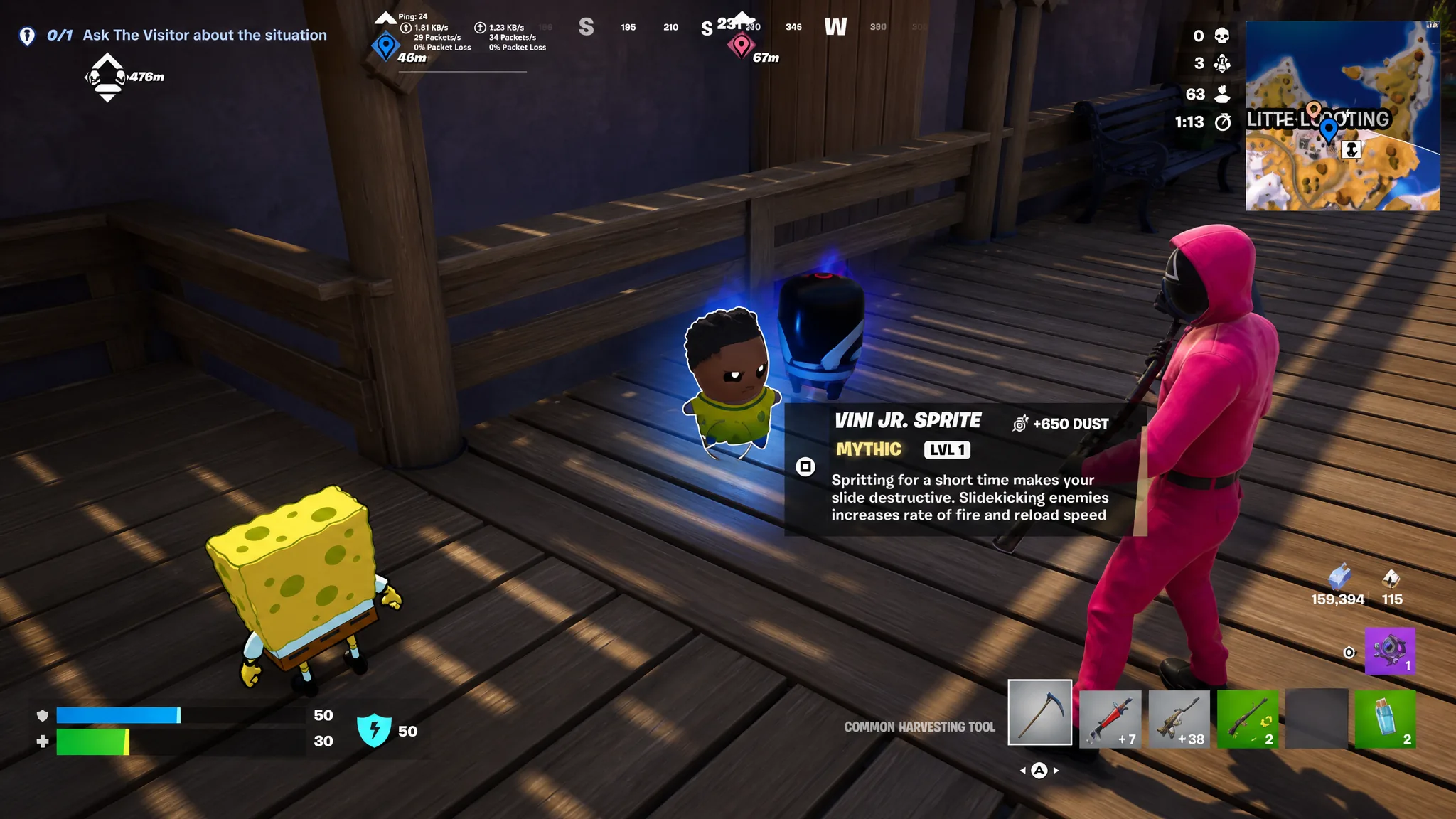 Vini Jr. Sprite in Fortnite Chapter 7 Season 3