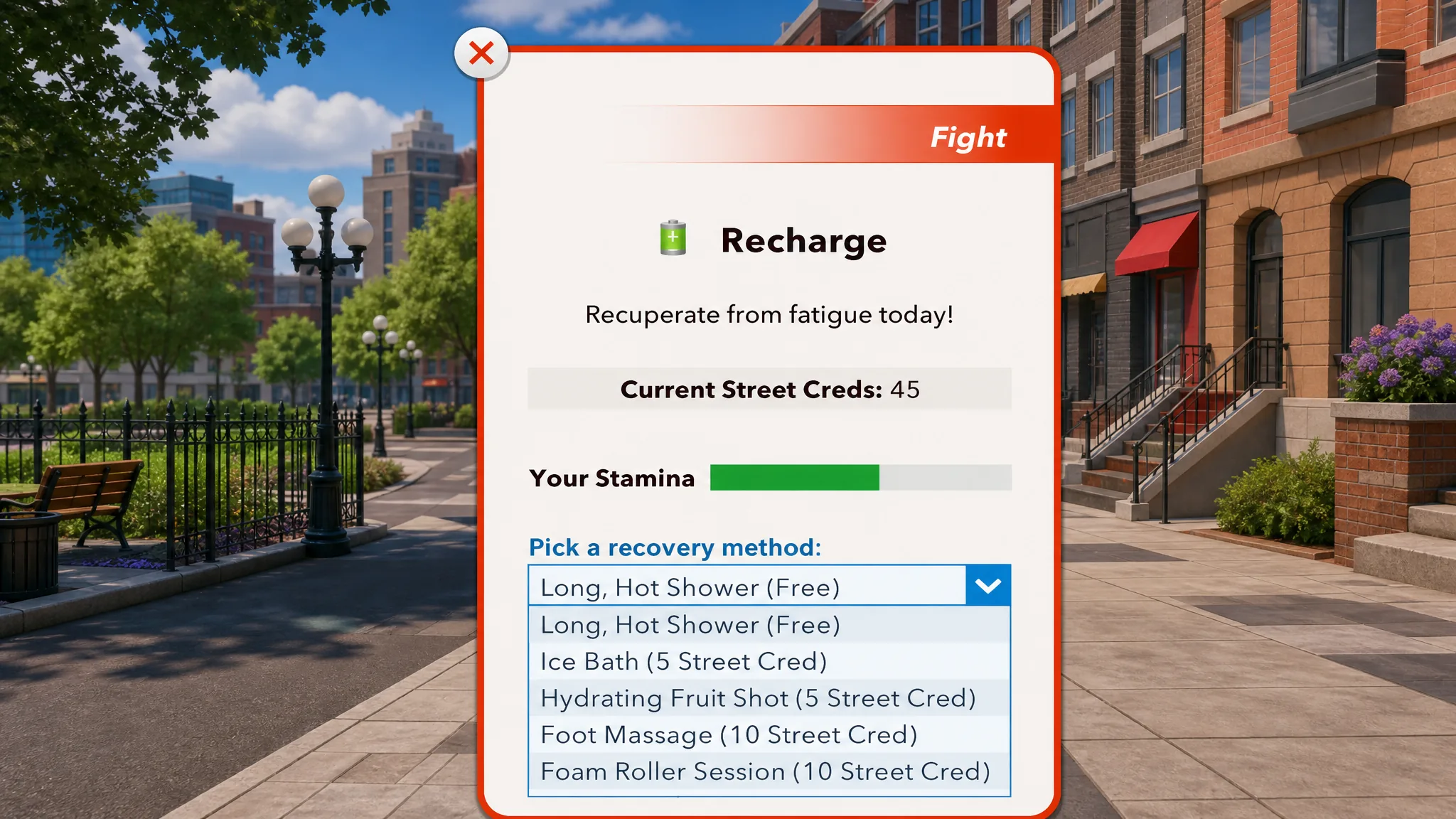 The Recovery Menu in BitLife