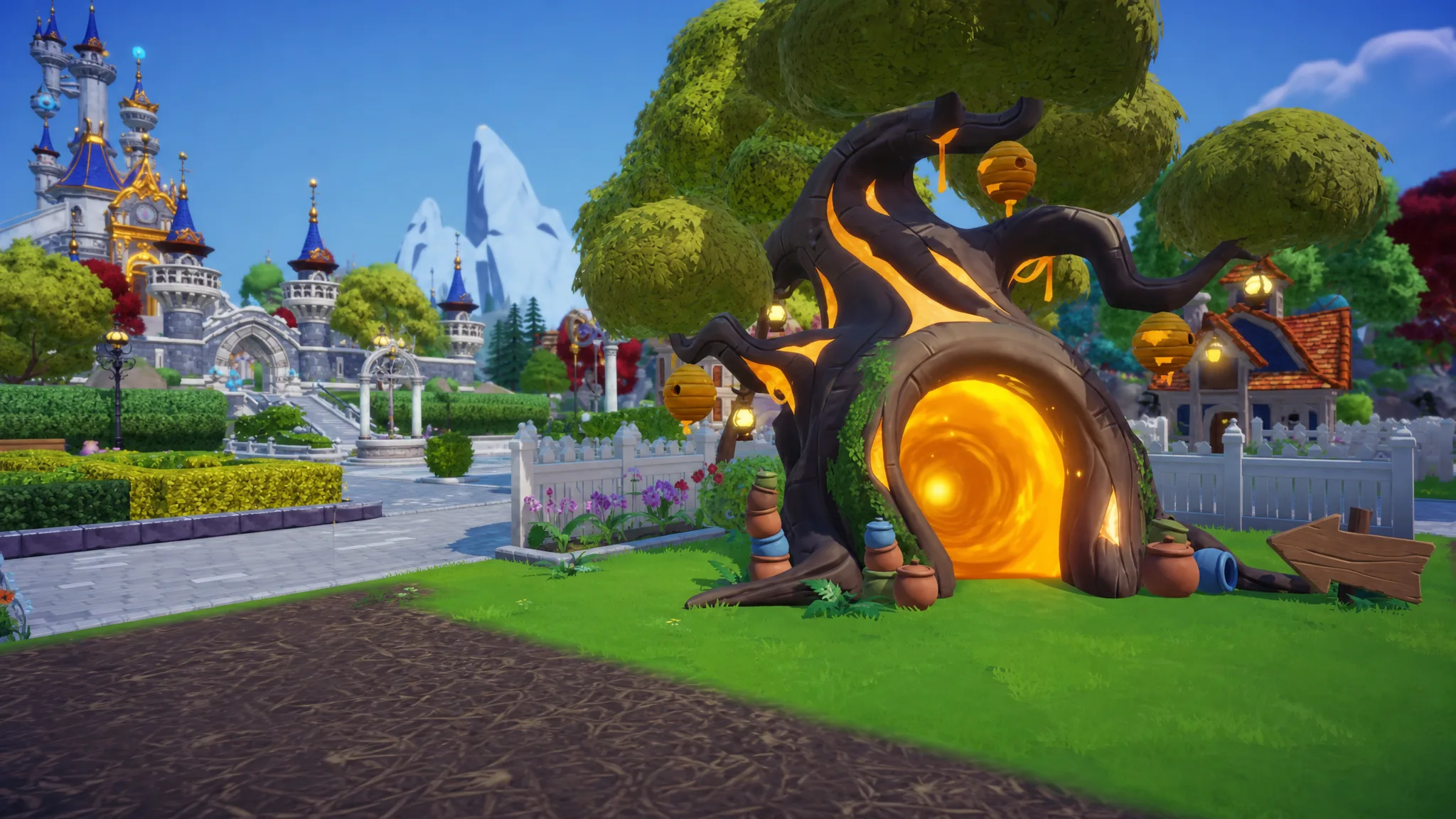 honeyglow woods portal in disney dreamlight valley
