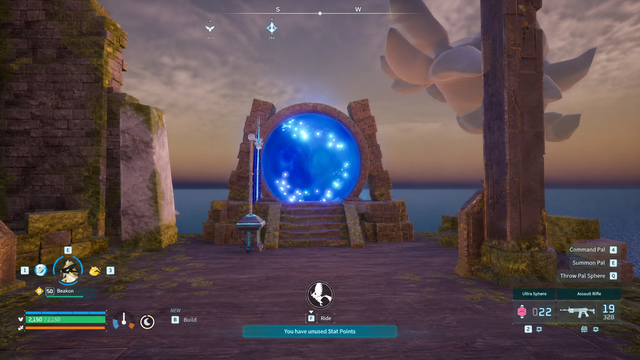 Portal to Sunreach Island in Palworld