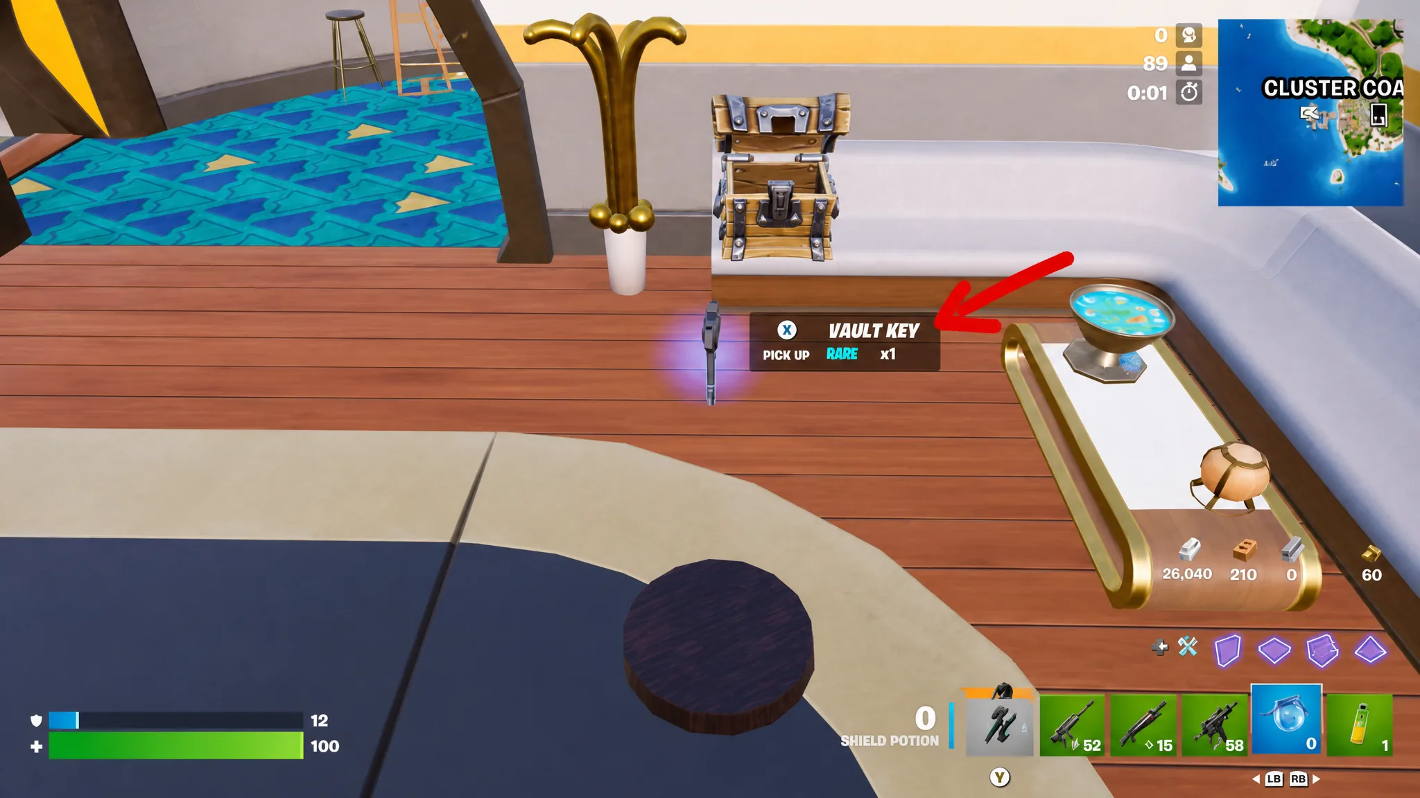 Rare Vault Key in Fortnite Chapter 7 Season 3
