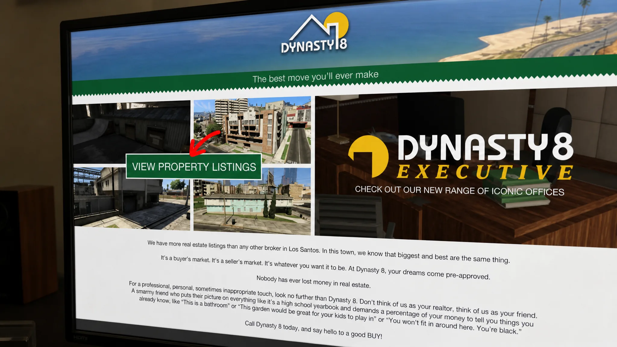 Viewing Propertly Listings in GTA Online