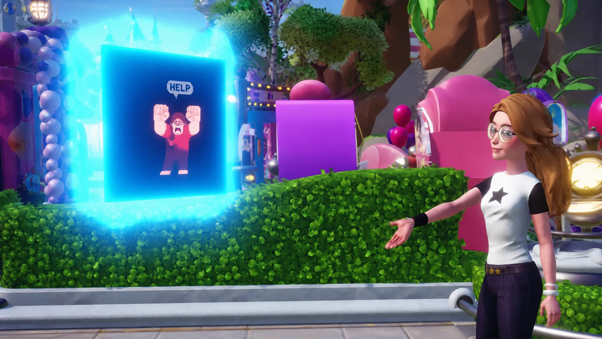 Ralph machine in plaza dreamlight valley