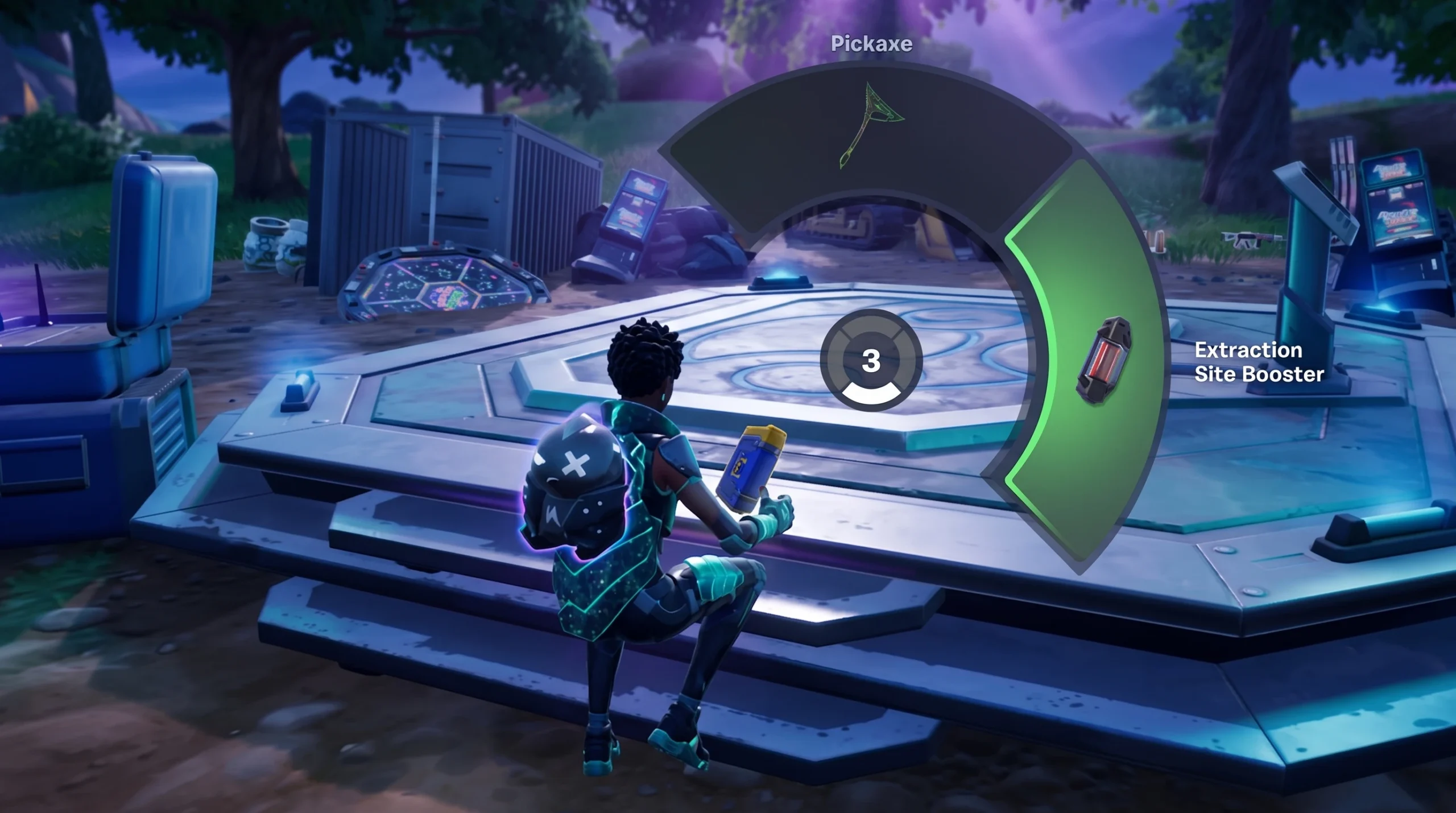 Fortnite: How to Use a Gizmo from Your Pickaxe Slot in Chapter 7 Season 3