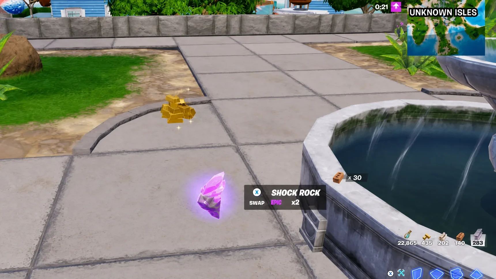 Shock Rocks earned from the Fortnite Wishing Well