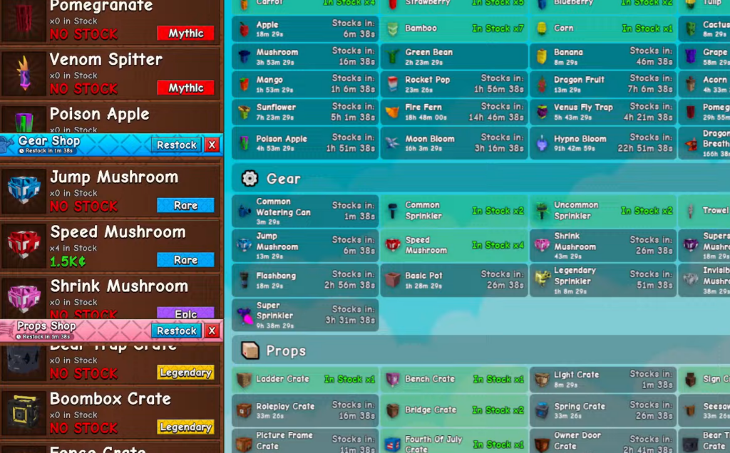 Grow a Garden 2 Stock Predictor: How Restock Timing Works