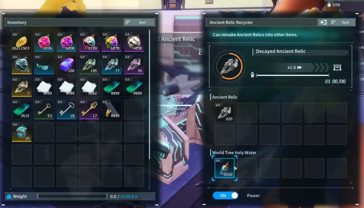 Palworld 1.0: How to Use the Ancient Relic Recycler When It’s Not Working