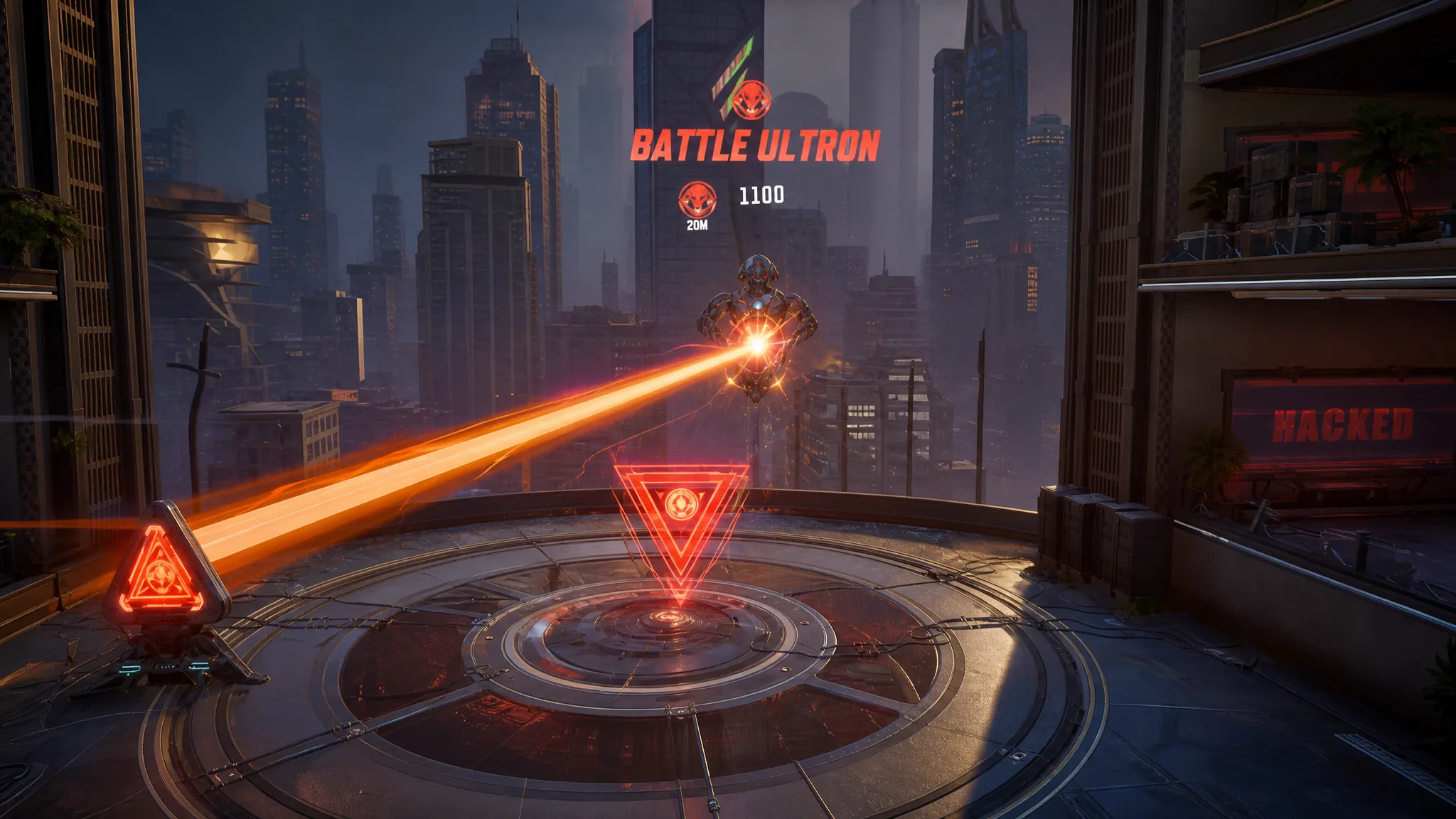 Ultron's unibeam attack in Marvel Rivals