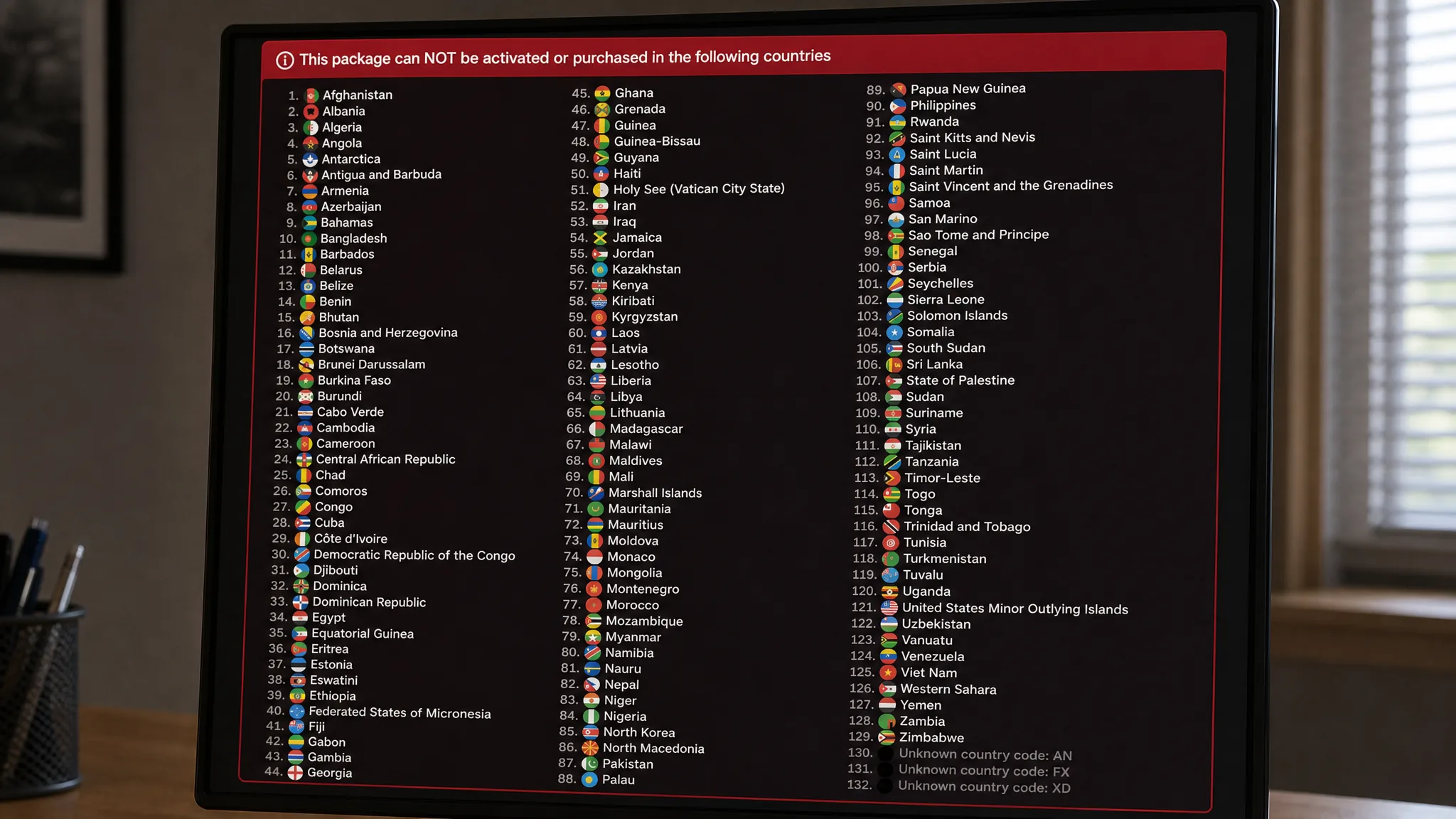 marvel tokon restricted countries