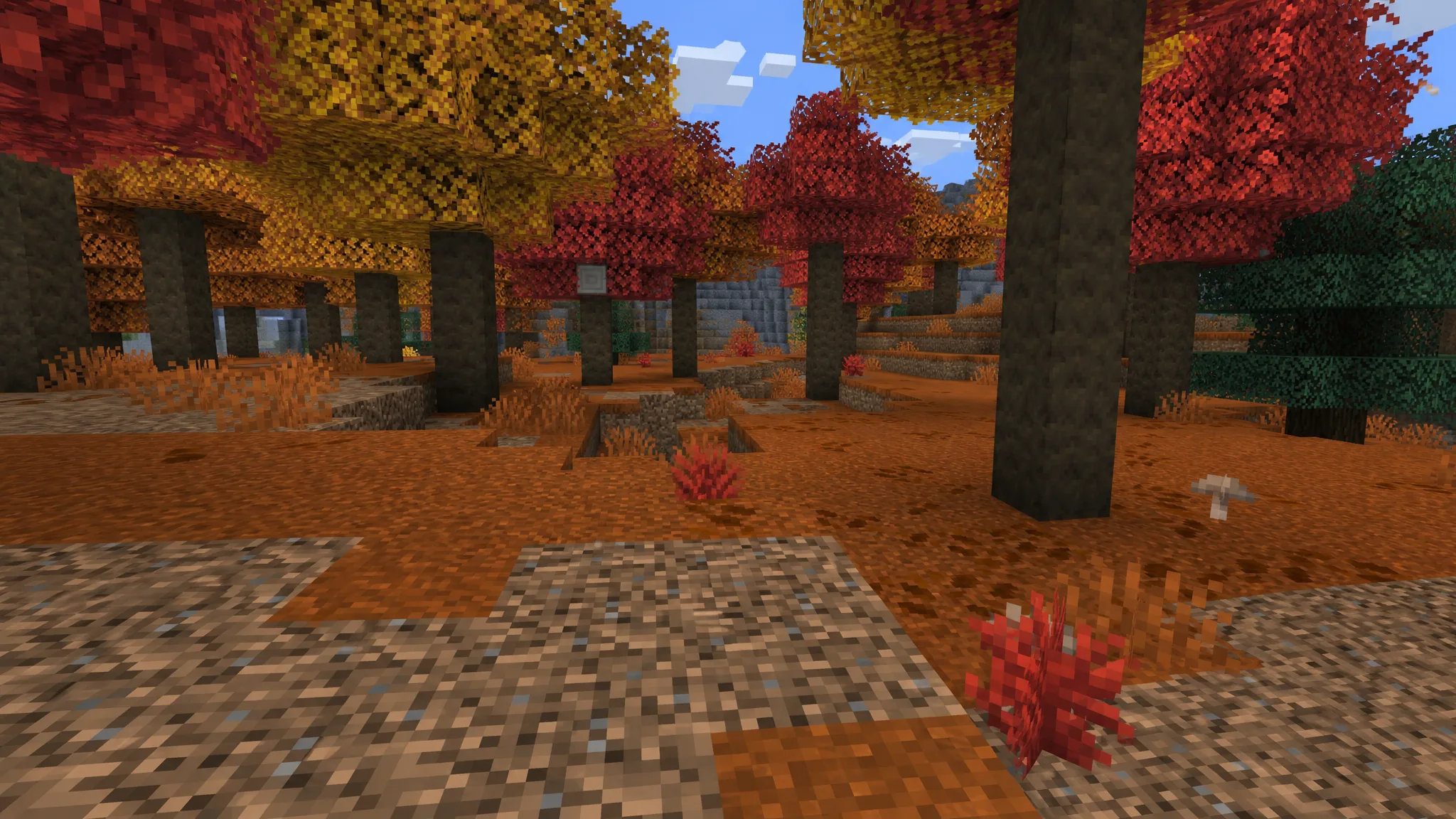 Red Shrubs