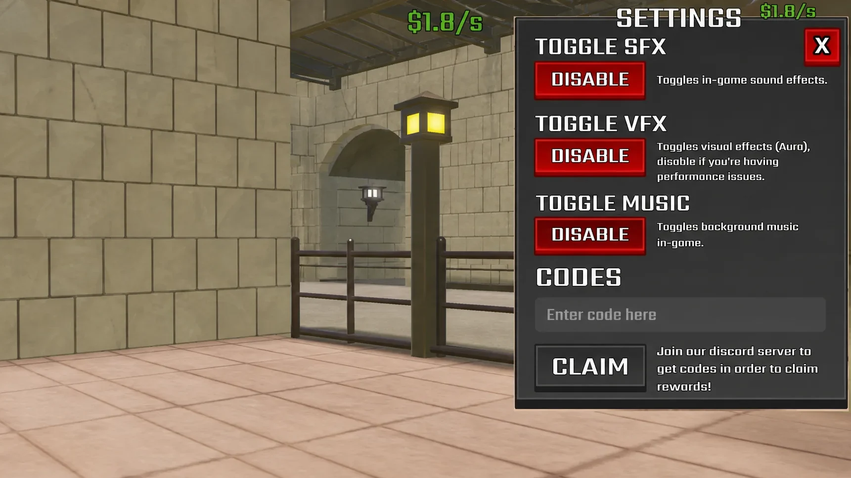 How to redeem codes in Roblox Looksmax and Mog