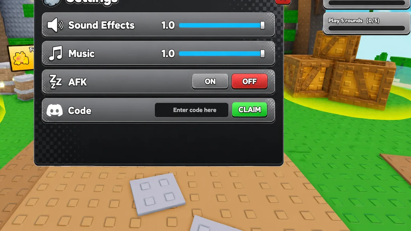 Paint And SEEK Codes Redemption System