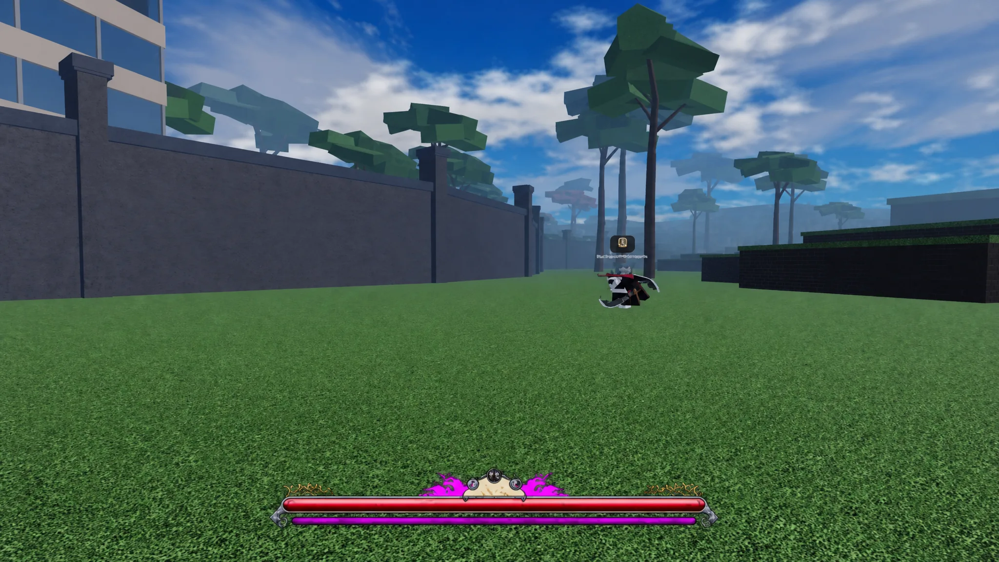 Peroxide codes: the game interface is laid over the green grass of a Roblox world
