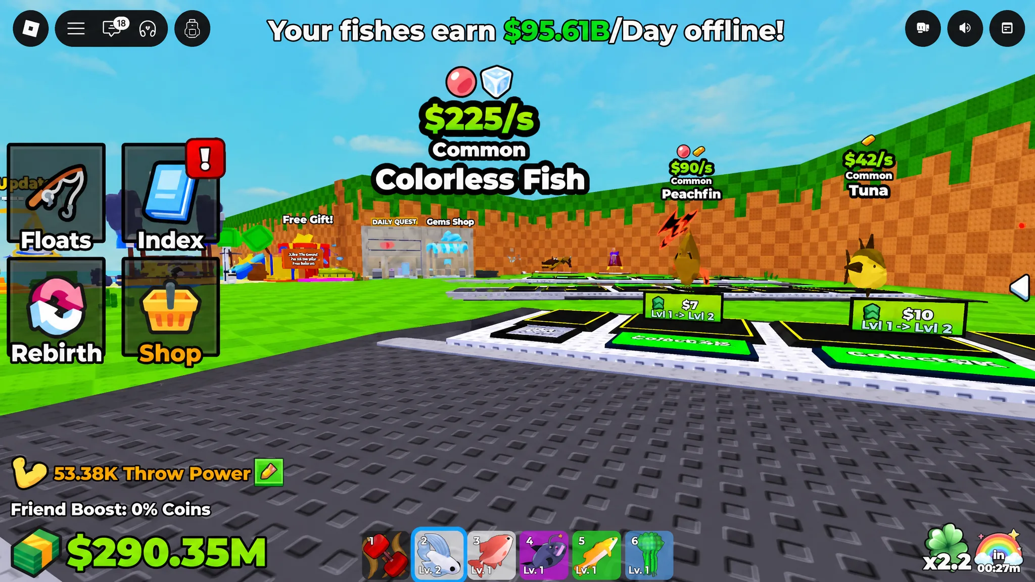 image showing a mutated fish in Pull a Lucky Fish
