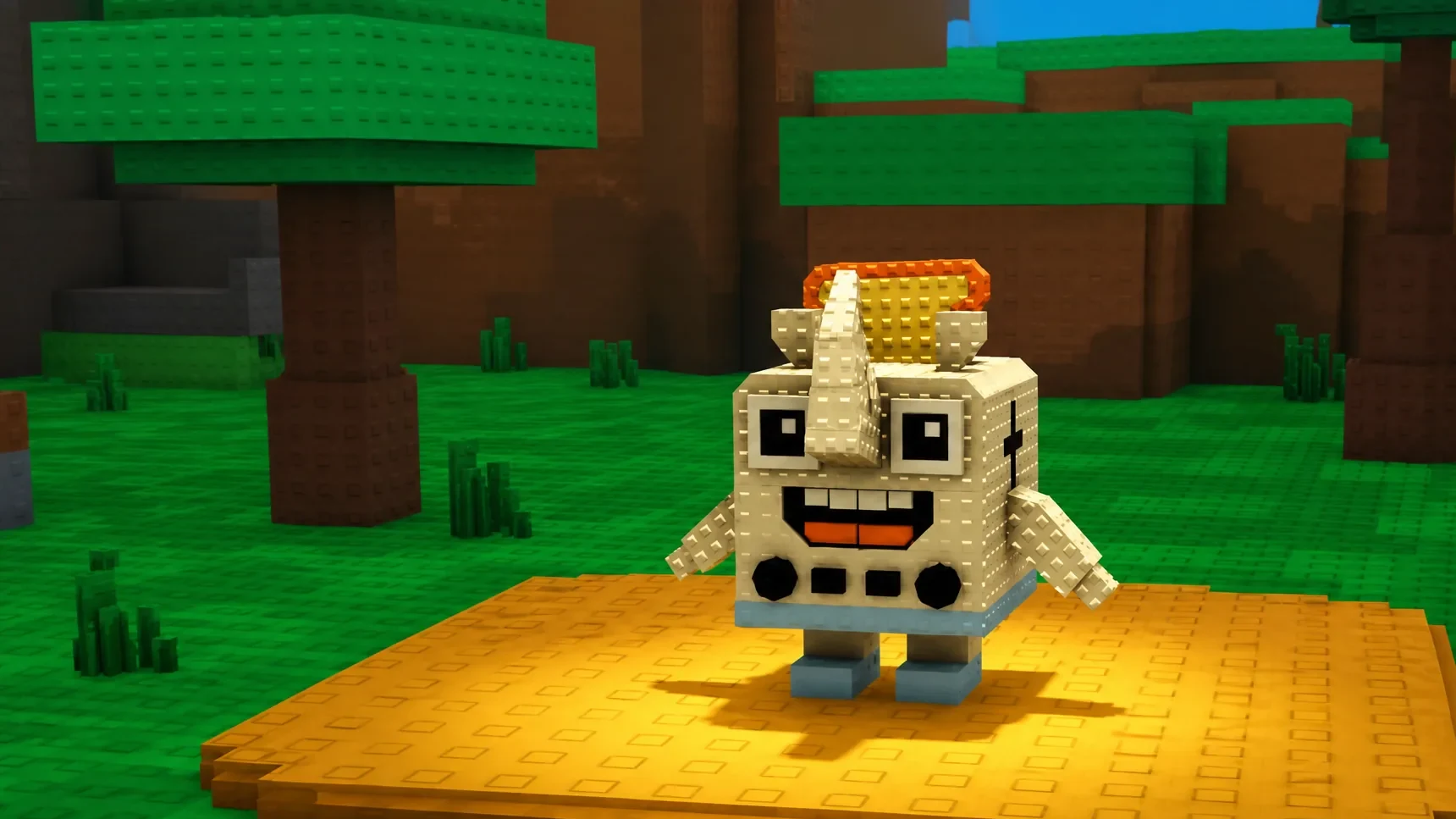 Rhino Tosterino Brainrot from Catch a Brainrot Roblox Experience