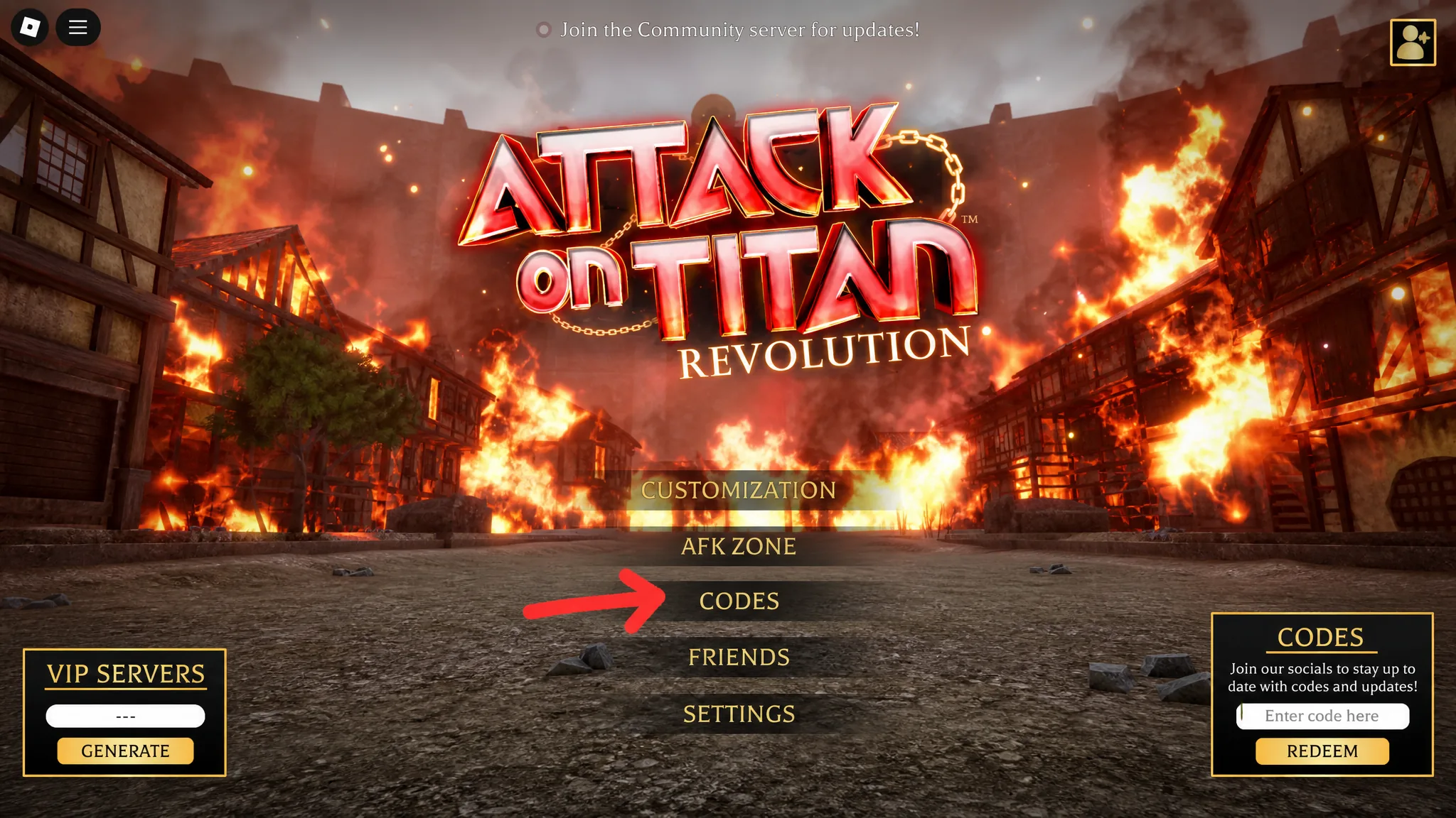 redeem attack on titan revolution codes