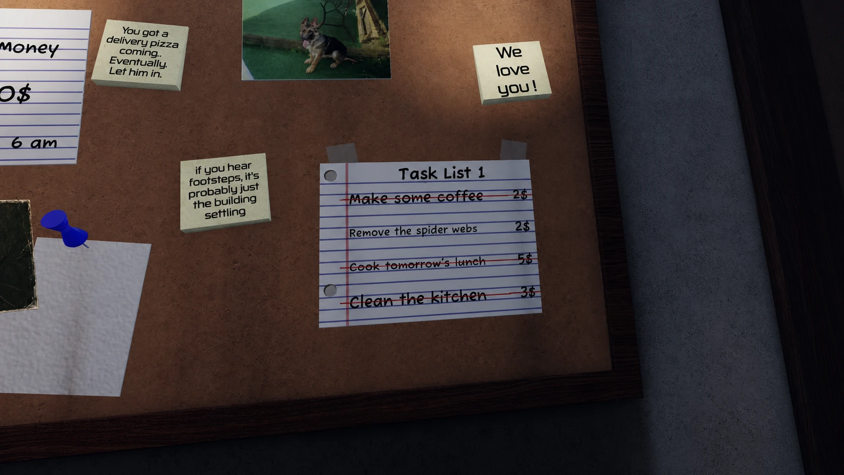 Chores you need to complete in Home Alone (Anomaly)