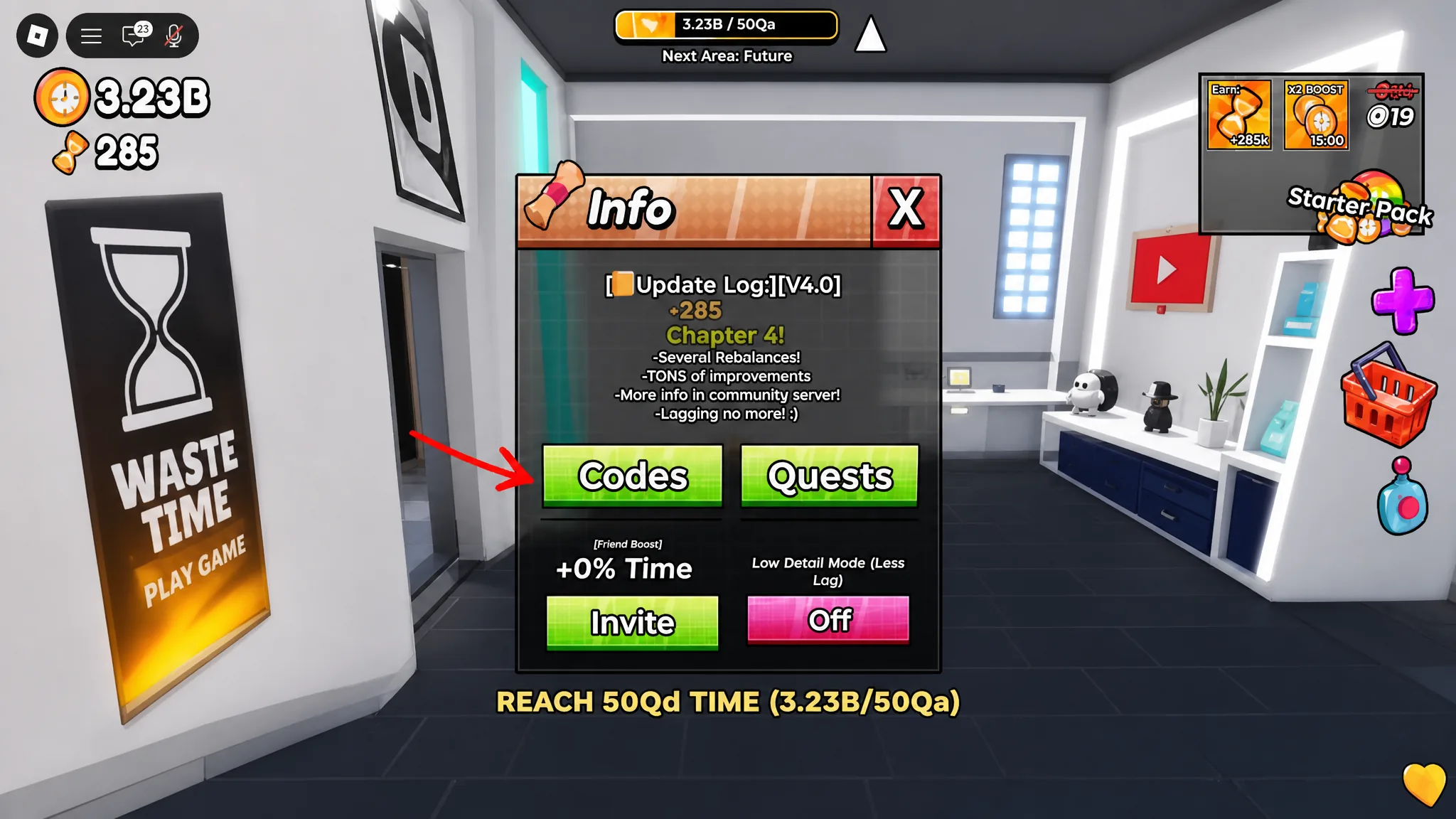 Waste Time code redemption