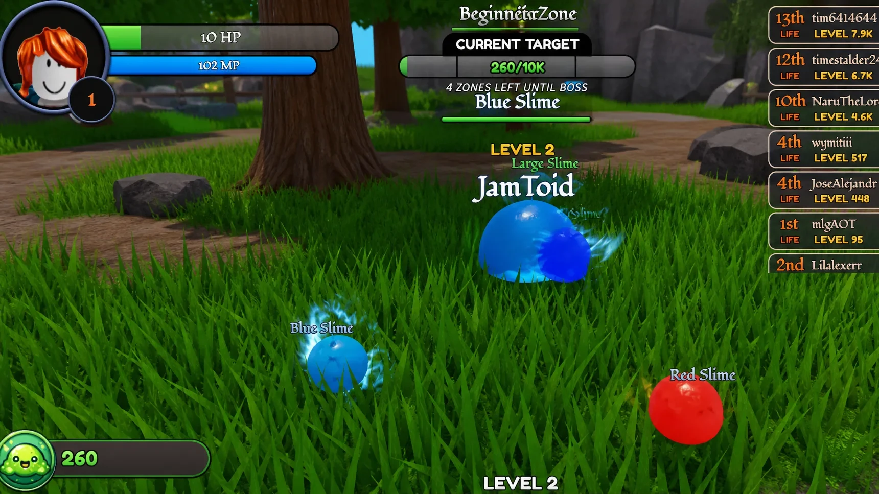 fighting slimes in new slime slaying simulator
