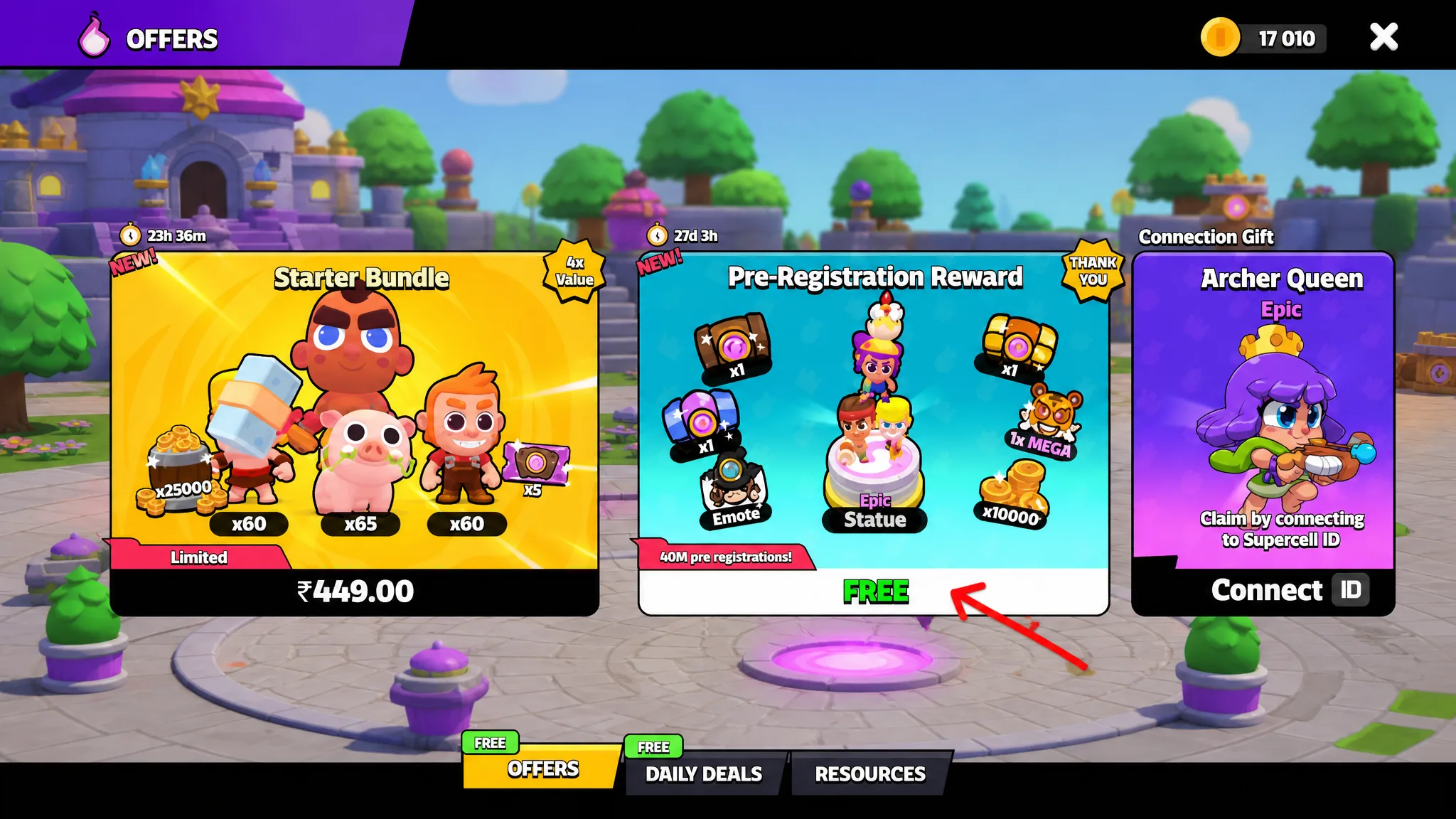 Free Pre Registration reward in Squad Busters