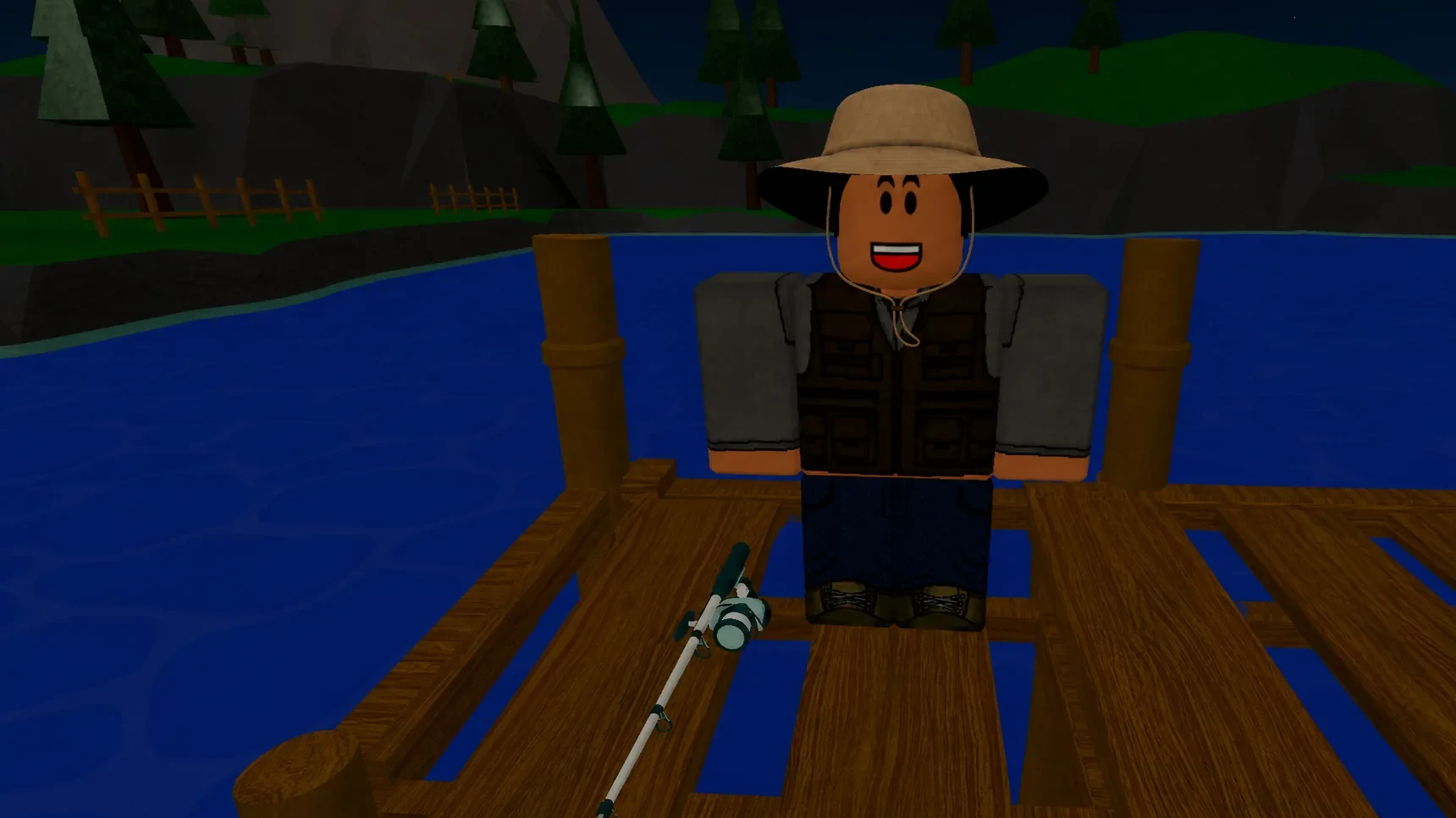 image showing the Fisherman NPC in Storage Hunters Open World