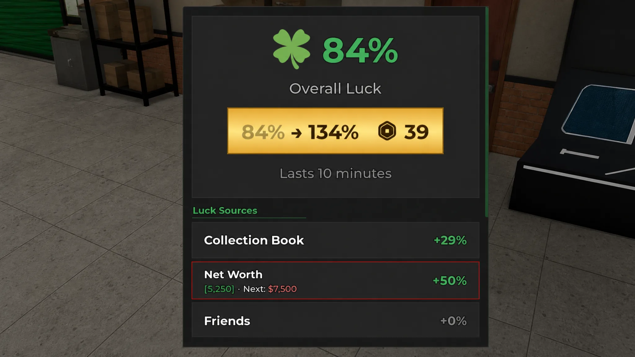 Luck in Storage Hunters
