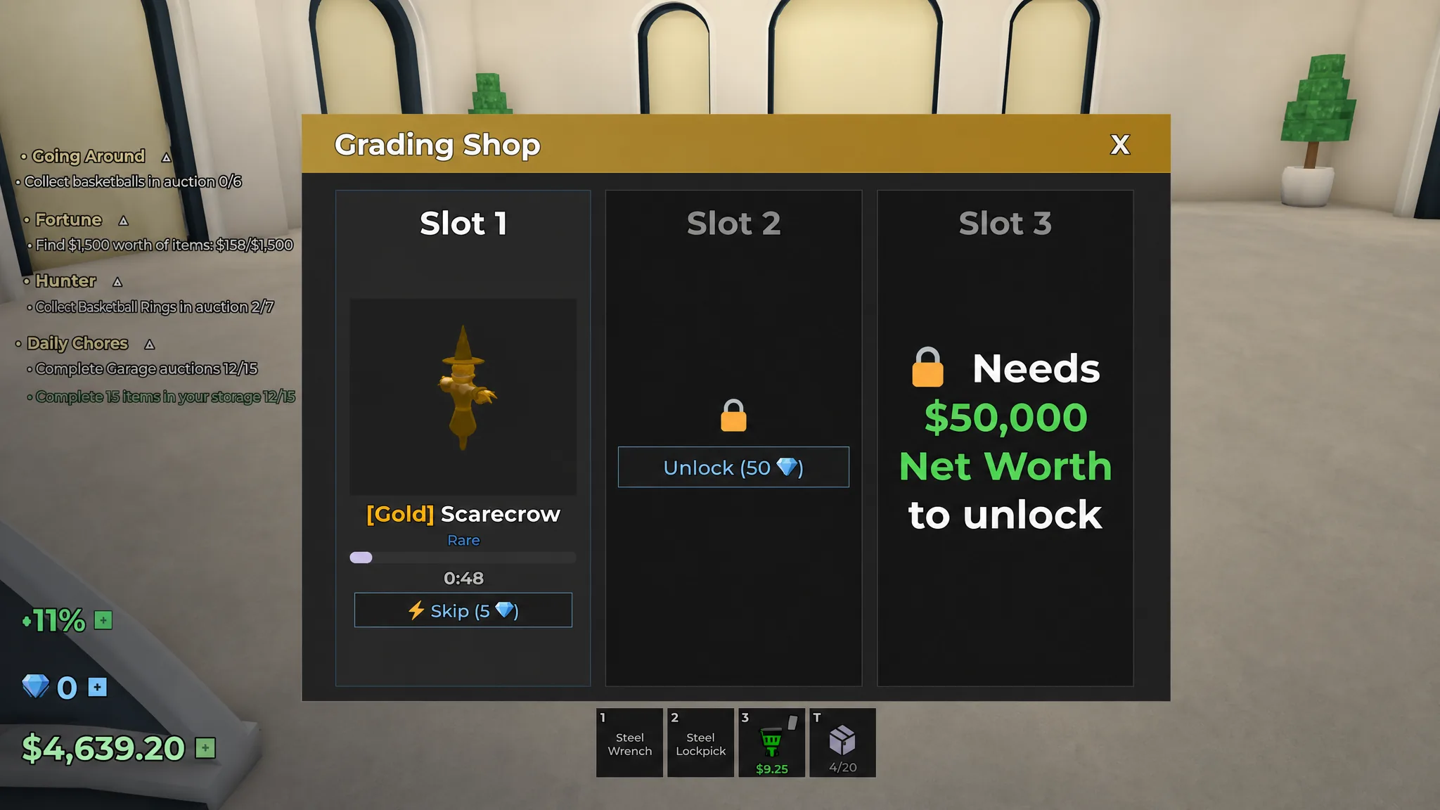 Storage Hunters Open World Item Grading