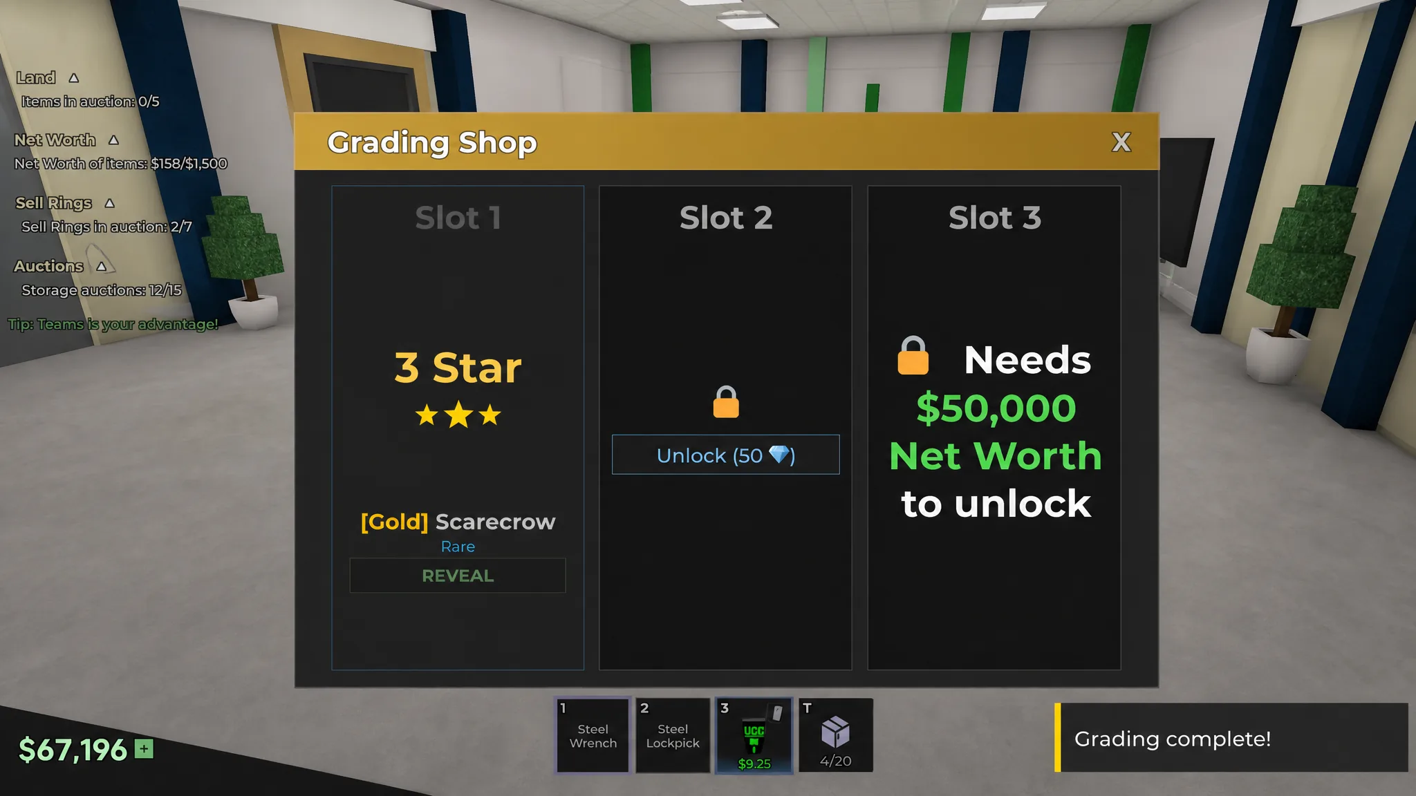 Storage Hunters Open World Item Grading