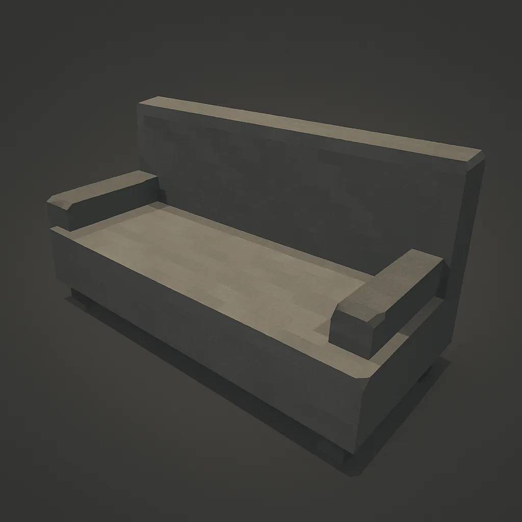 Stone Double Sofa