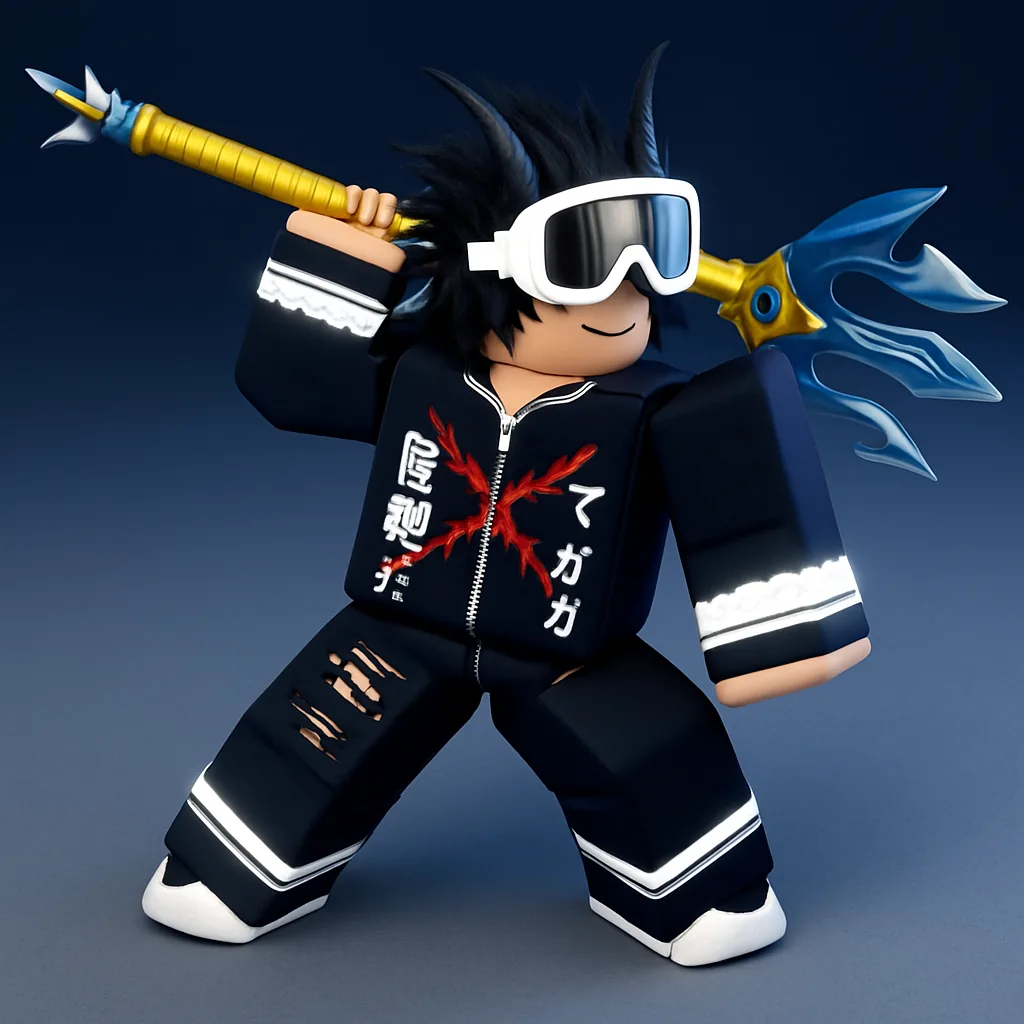 Golden Staff v2 Sword from Haze Seas Roblox Experience