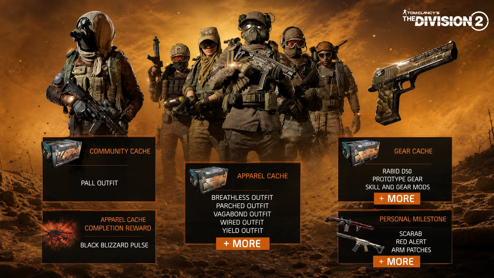 Rewards in Dust Storm event in The Division 2