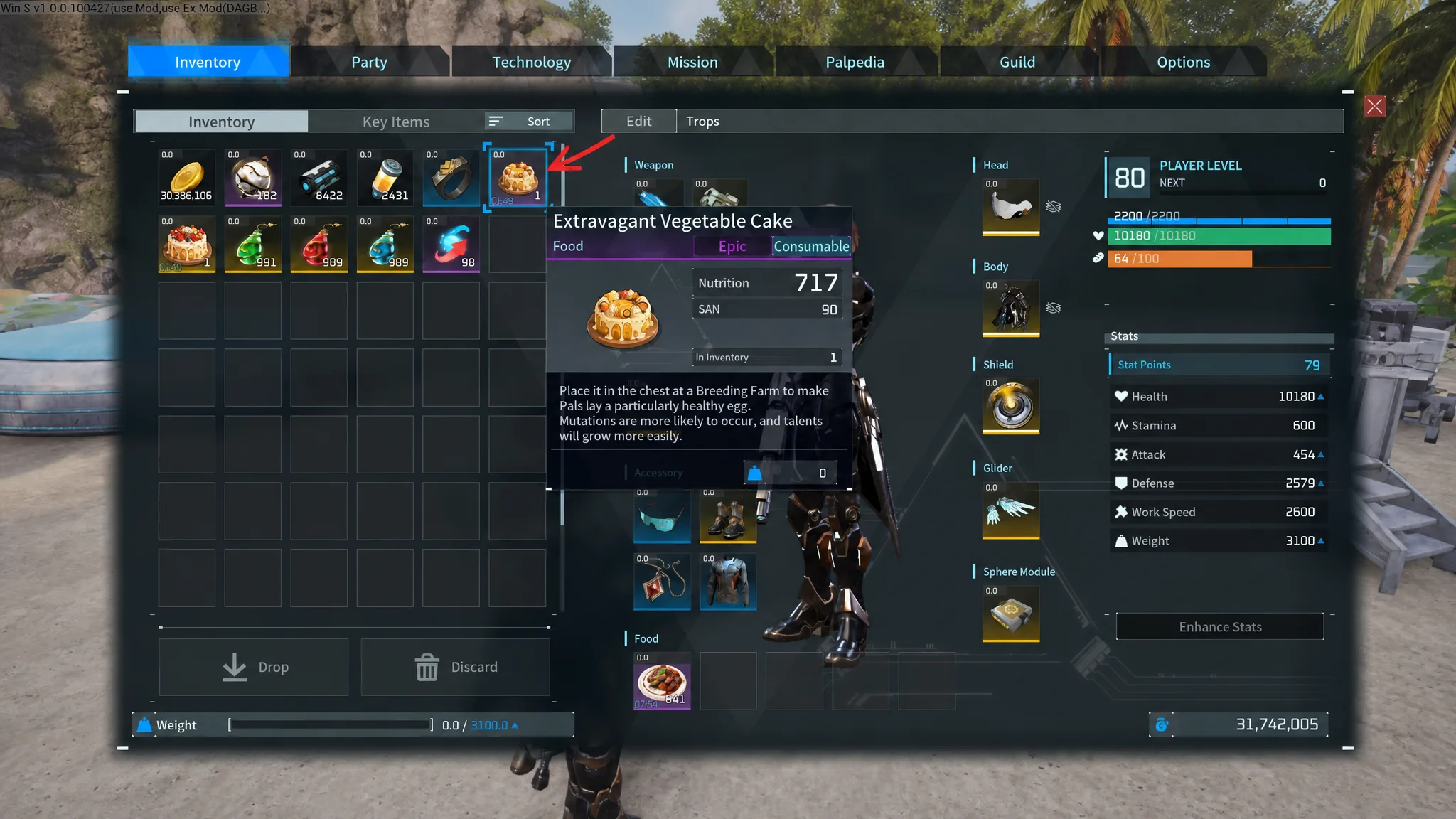 Breeding Mutation mechanic in Palworld 1.0