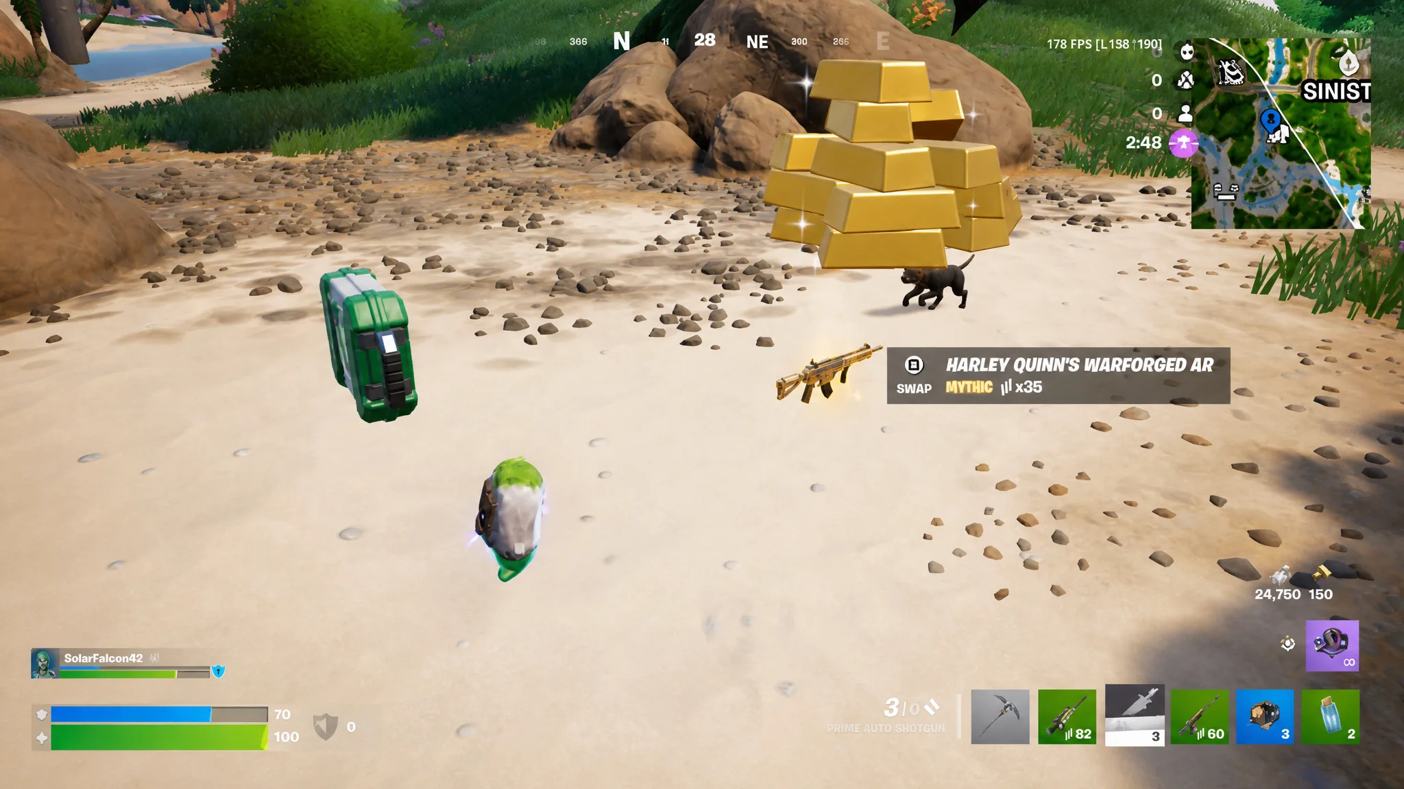 Rewards Dropped By Harley Quinn in Fortnite